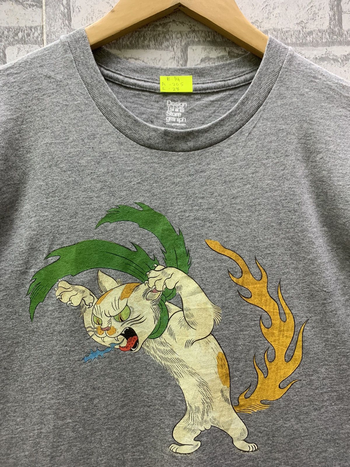Anime × Japanese Brand × Vintage DTGS Ayako Ishiguro Bake Neko Zorozoro T-shirts Size US L / EU 52-54 / 3 - 3 Thumbnail