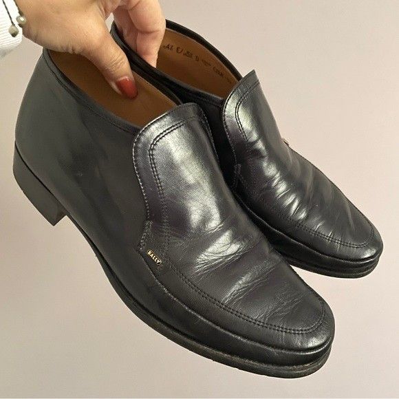 Bally Vintage Black Bally Leather Loafer Boots - 7-7.5US Size US 7 / IT 37 - 2 Thumbnail