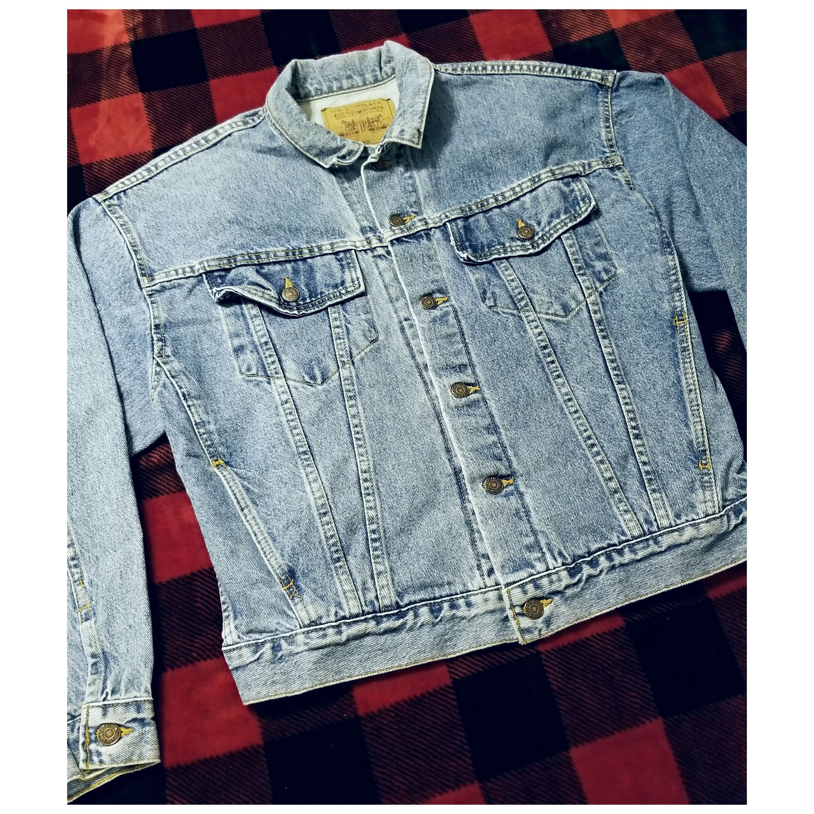 Levi's × Vintage VINTAGE 1990'S LEVI'S TRUCKER JACKET- XLARGE Size US XL / EU 56 / 4 - 5 Thumbnail