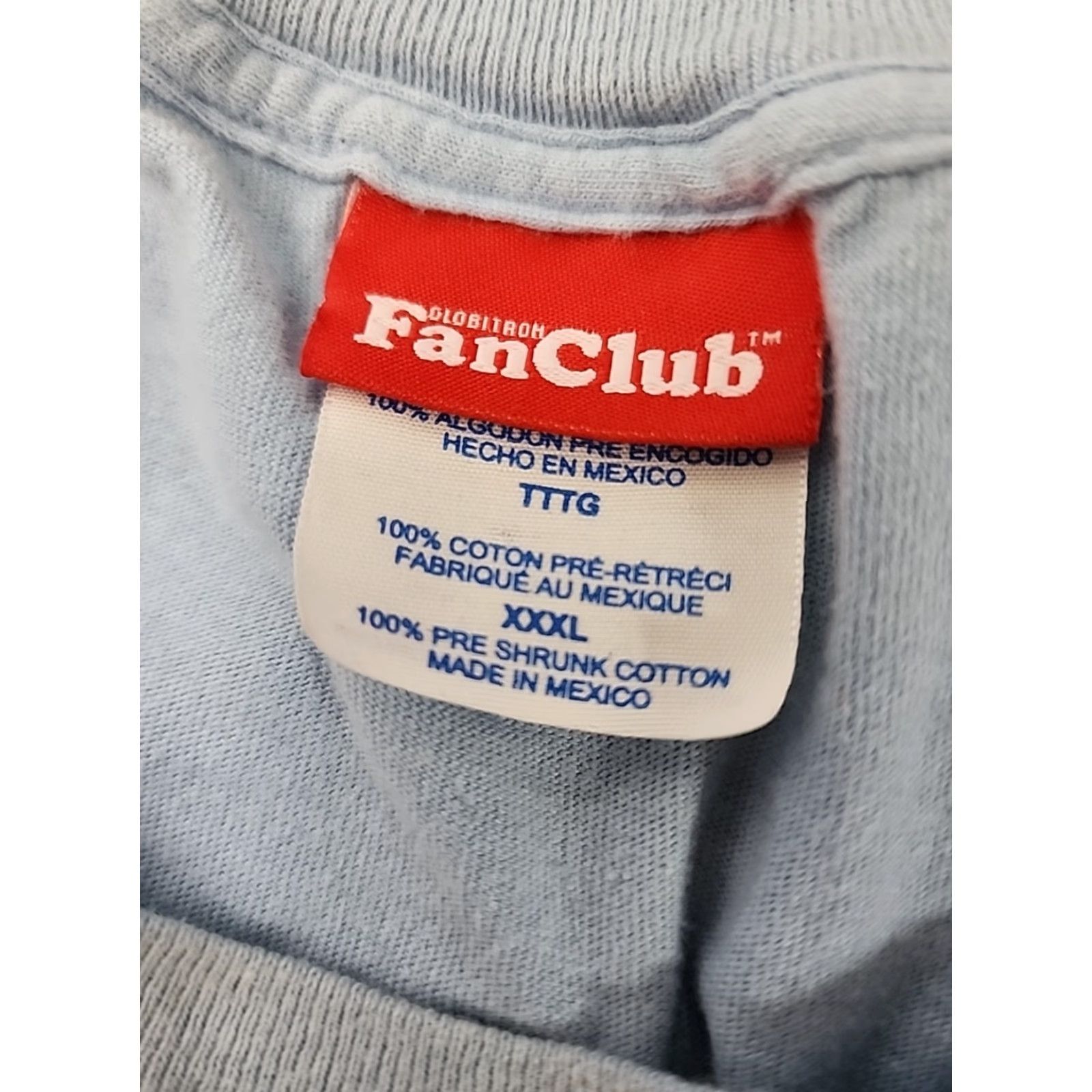 Fanci Club Vintage 90s Fan Club Brooklyn New York Funny T-Shirt Men 3XL Small Fit Cotton Blue Size US XXL / EU 58 / 5 - 6 Thumbnail