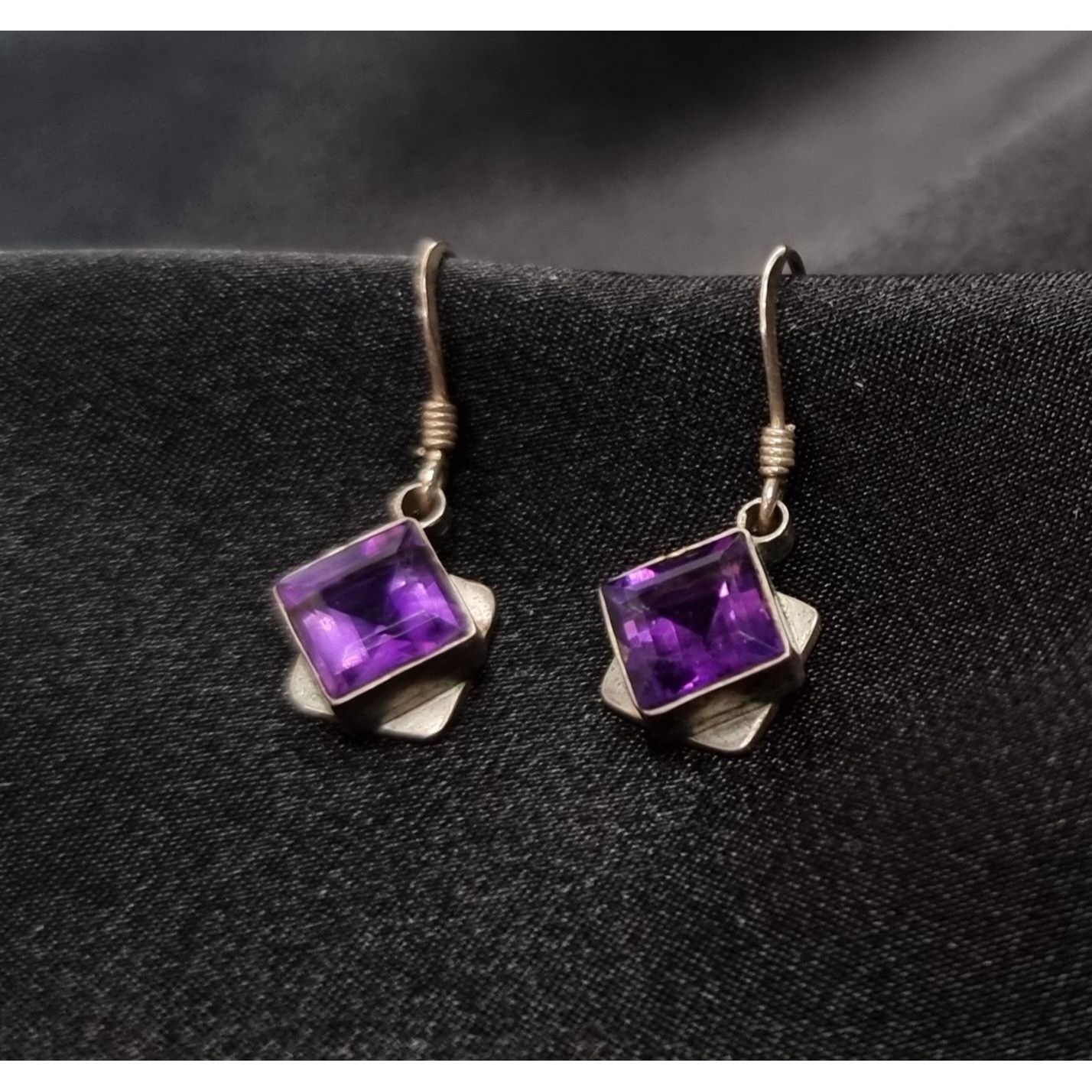 Vintage Vintage Early 2000's Amethyst 925 Sterling Silver Square Dan Size ONE SIZE - 3 Thumbnail