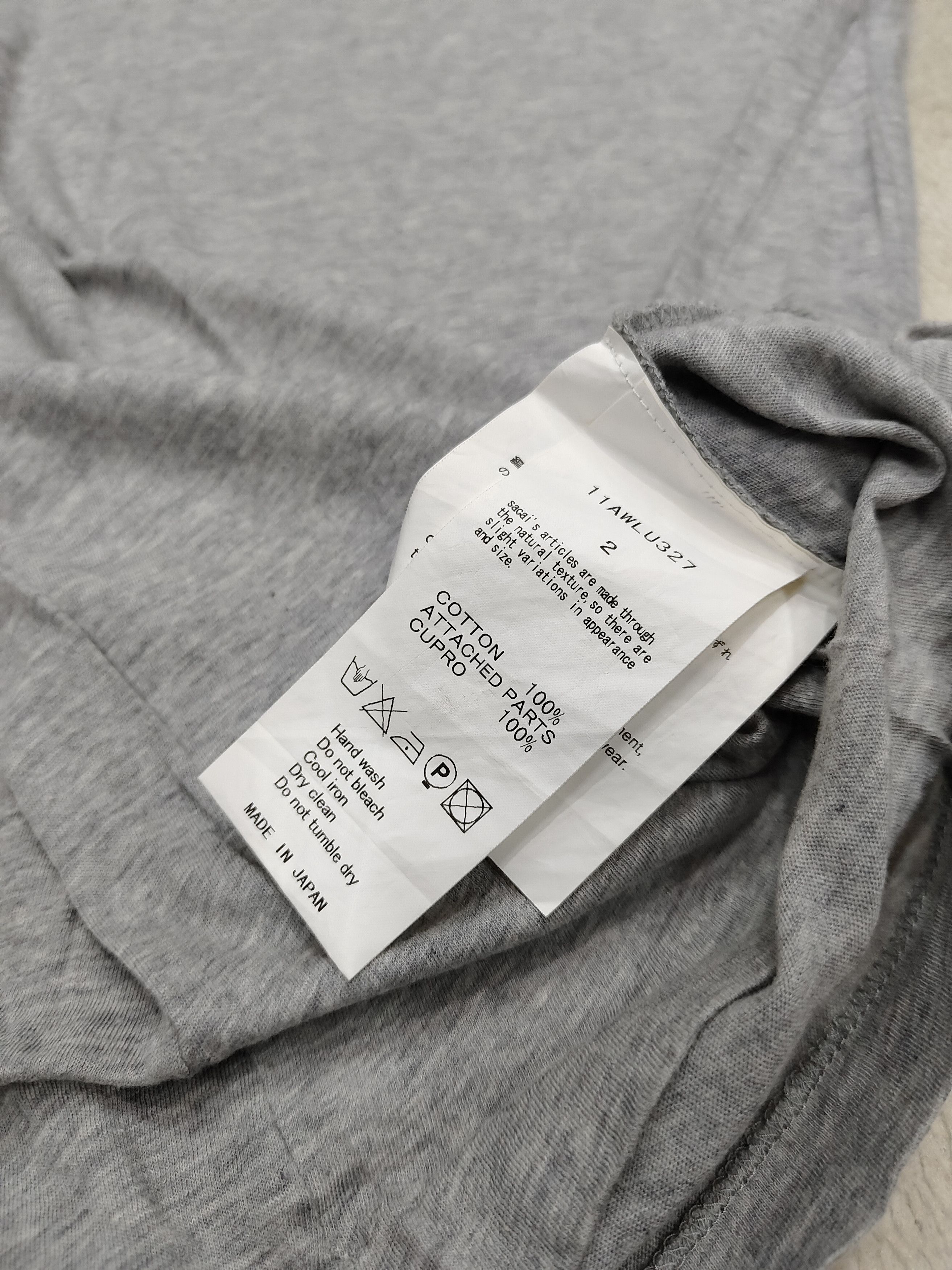 Sacai Sacai Luck 🇯🇵 Hybrid Sleeve Pocket Tshirt Size M / US 6-8 / IT 42-44 - 7 Thumbnail