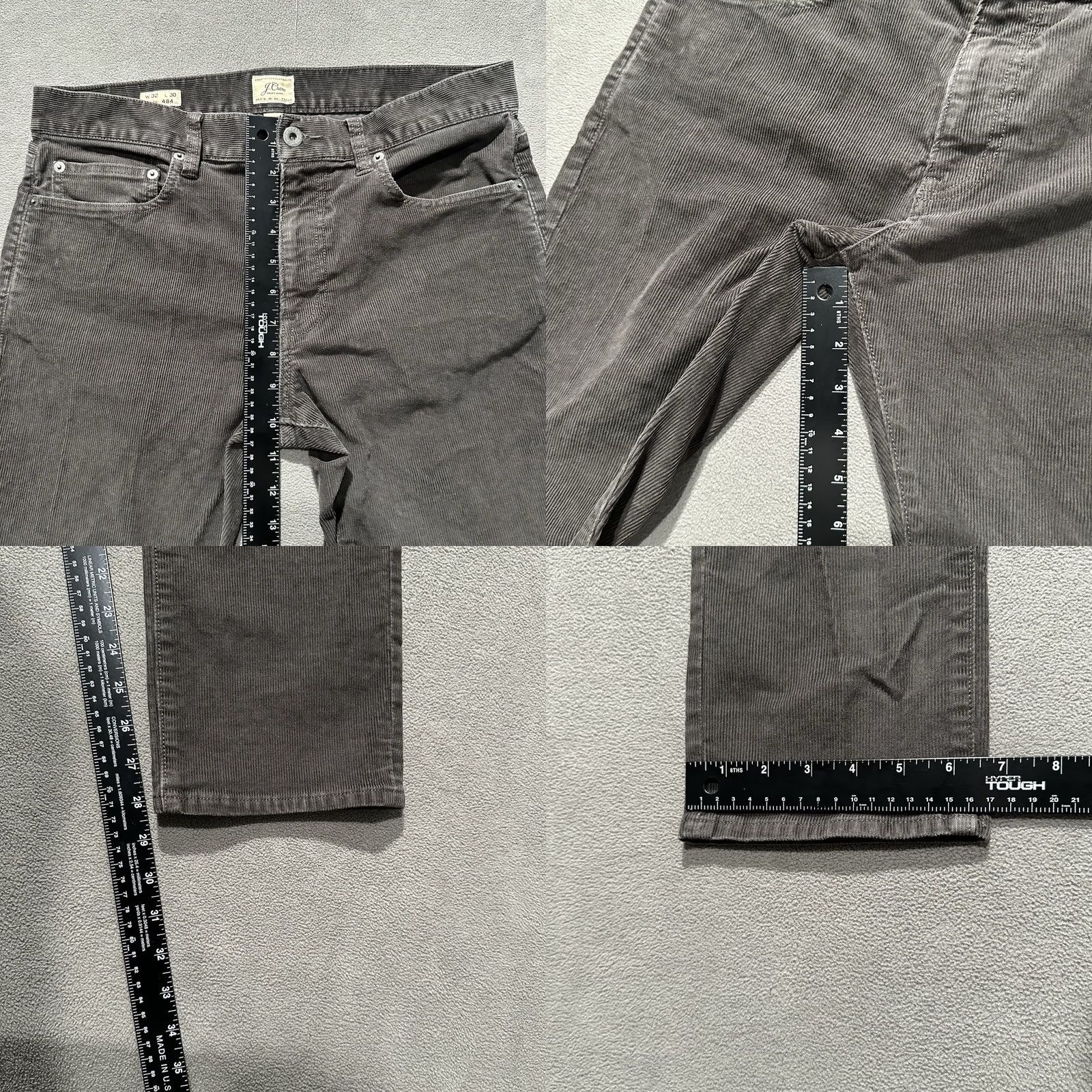 J.Crew J Crew 484 Pants Mens 32x30 Slim Fit Brown Stretch Corduroy G7128 Size US 32 / EU 48 - 9 Thumbnail