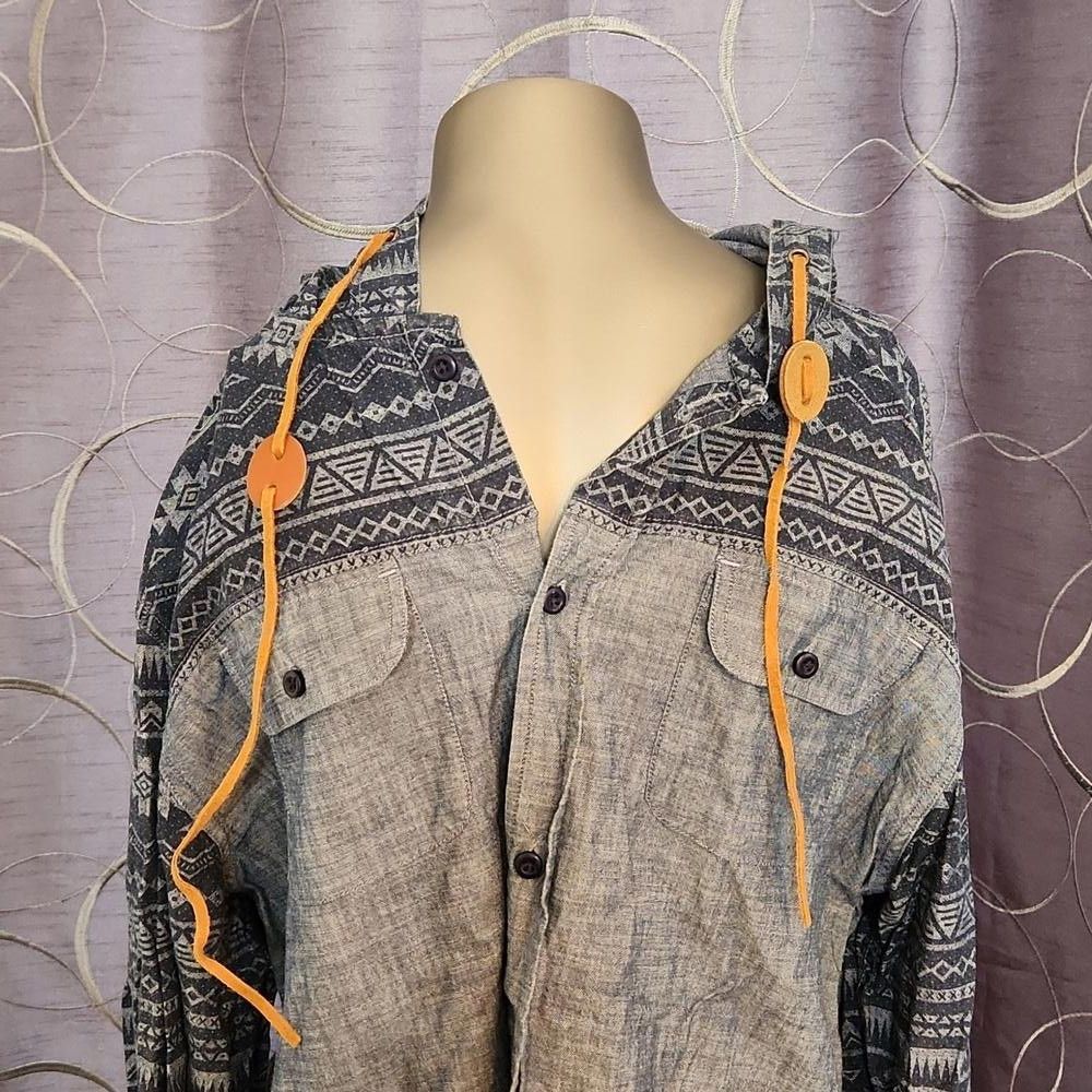 Other DJAB Mens Shirt with Hood Large Size US L / EU 52-54 / 3 - 2 Thumbnail