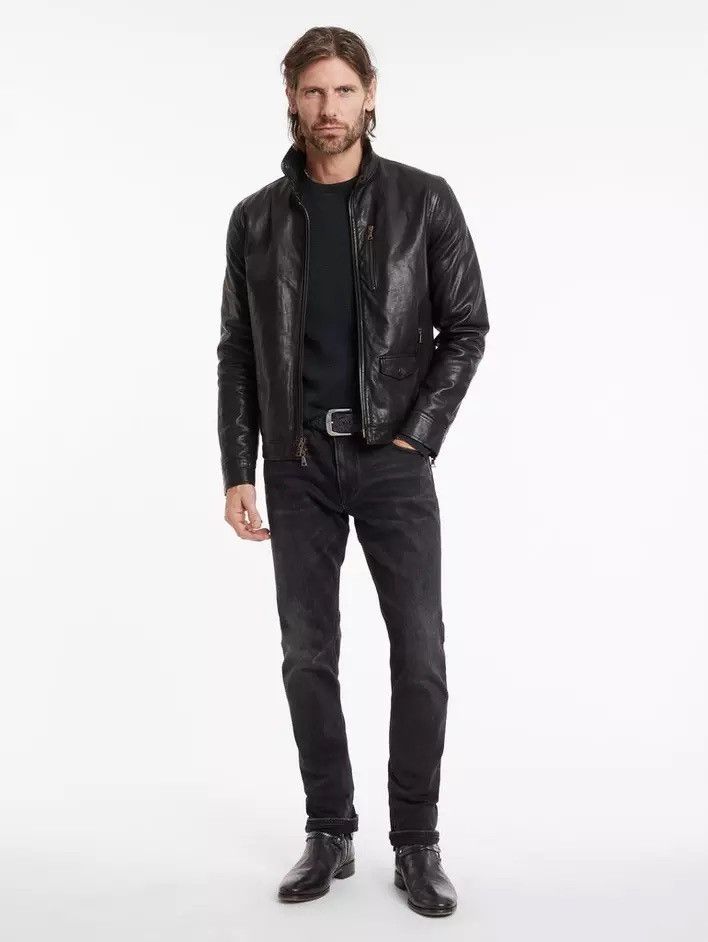 John Varvatos York Leather Jacket. size EU 48 USA 38 Size US M / EU 48-50 / 2 - 9 Thumbnail