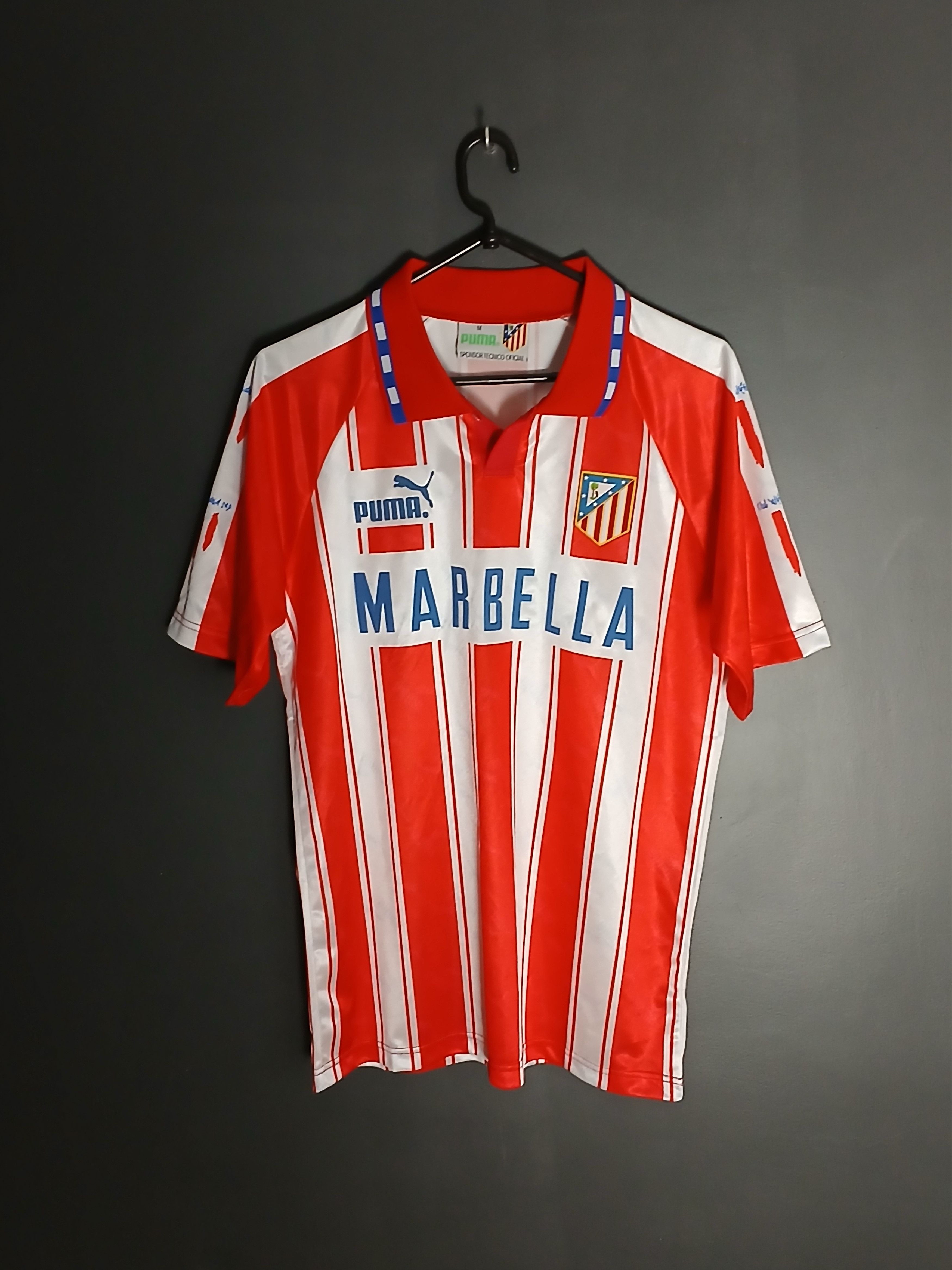 Other Atletico Madrid 1994/1995 Home Football Jersey T-Shirt Size US M / EU 48-50 / 2 - 1 Thumbnail