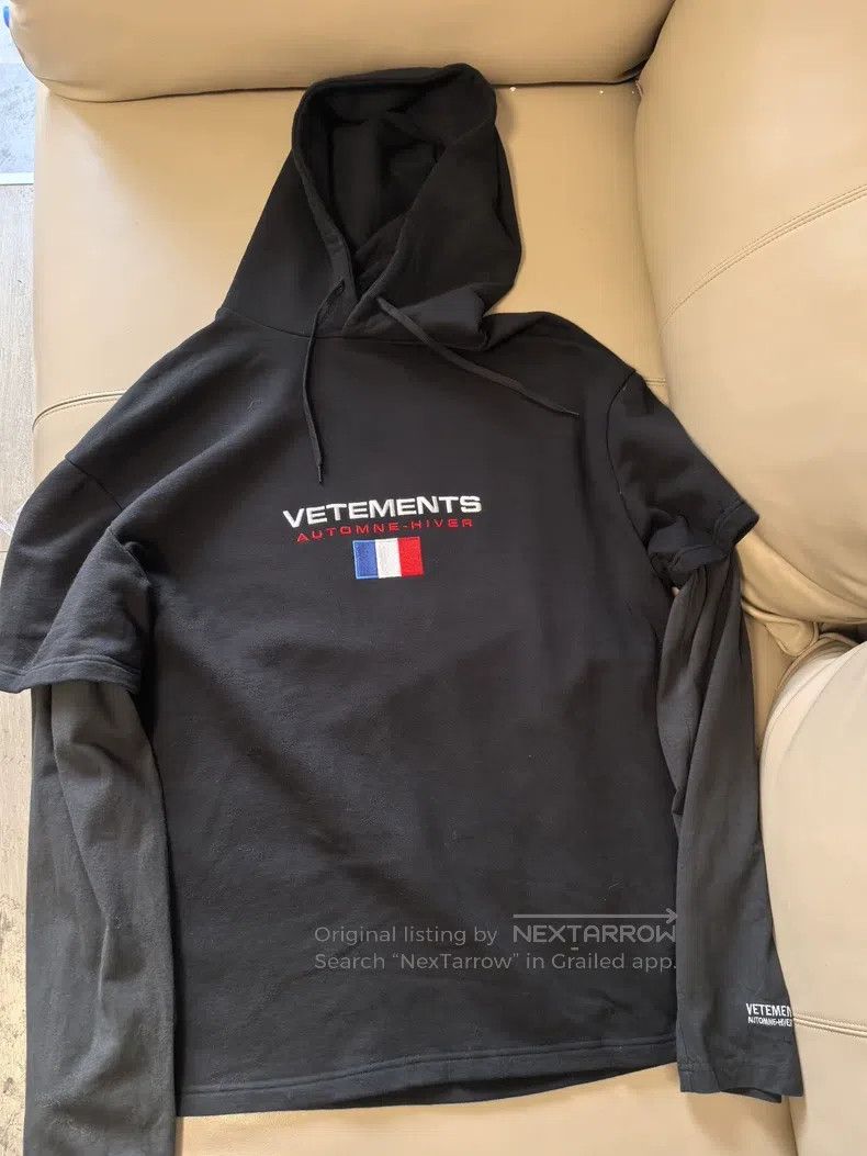 Vetements VETEMENTS Fake Two-Piece Hoodie Size US XS / EU 42 / 0 - 1 Thumbnail