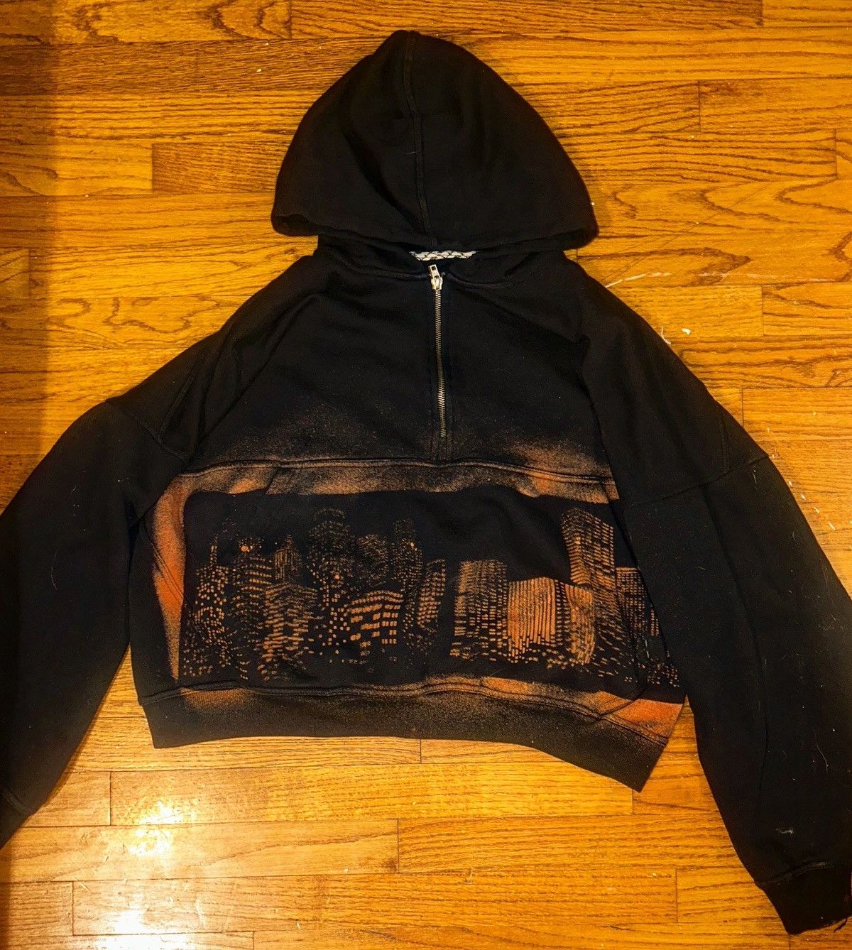 Other Black quarter zip boxy streetwear over sized hoodie Size US M / EU 48-50 / 2 - 1 Thumbnail
