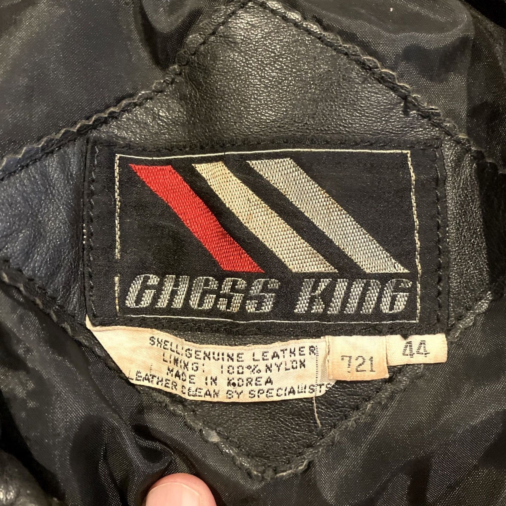Vintage VINTAGE CHESS KING Leather Jacket Cafe Racer Size 44 Black Motorcycle Biker Grunge 70's Mens Slim Jacket Size US S / EU 44-46 / 1 - 4 Thumbnail