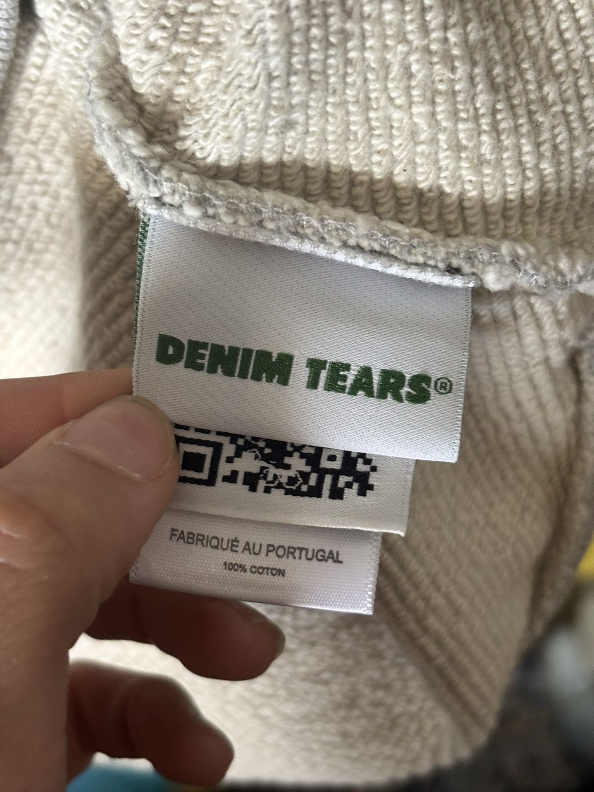 DENIM TEARS DENIM TEARS BIG COTTON GREY HOODIE SIZE XXL Size US XXL / EU 58 / 5 - 8 Thumbnail