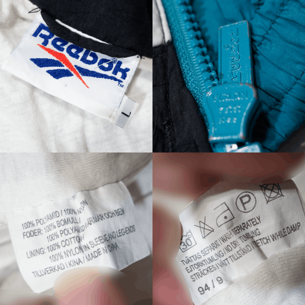 Reebok 90S Logo Nylon Sport Jacket Size US L / EU 52-54 / 3 - 8 Thumbnail