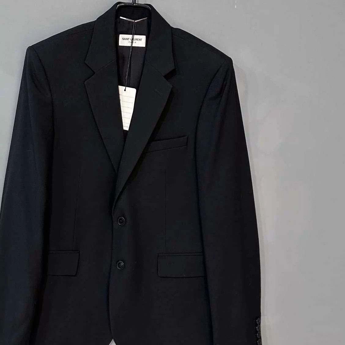 Saint Laurent Paris Saint Laurent Smoking Jacket Black 48 Size 48R - 2 Thumbnail