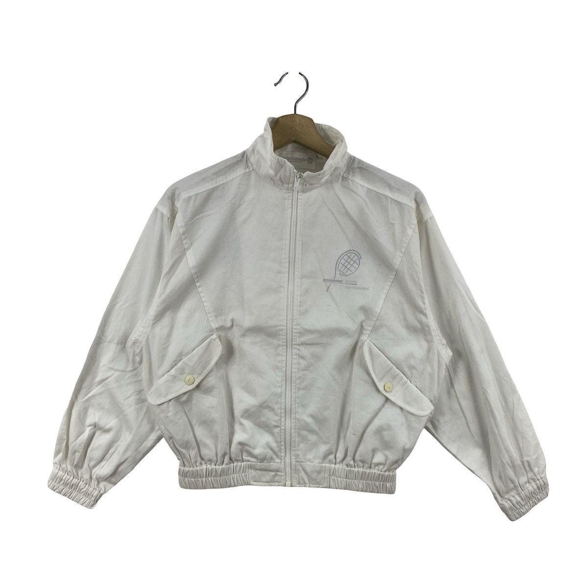 Vintage Vintage ROSSIGNOL TENNIS INTERNATIONAL Track Jacket Size M / US 6-8 / IT 42-44 - 4 Thumbnail