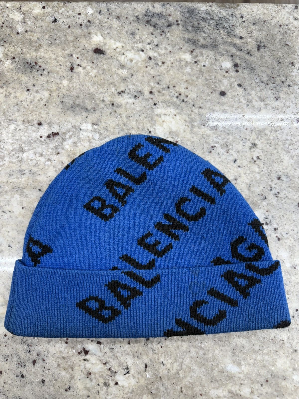 Balenciaga Balenciaga Blue Beanie Size ONE SIZE - 2 Thumbnail