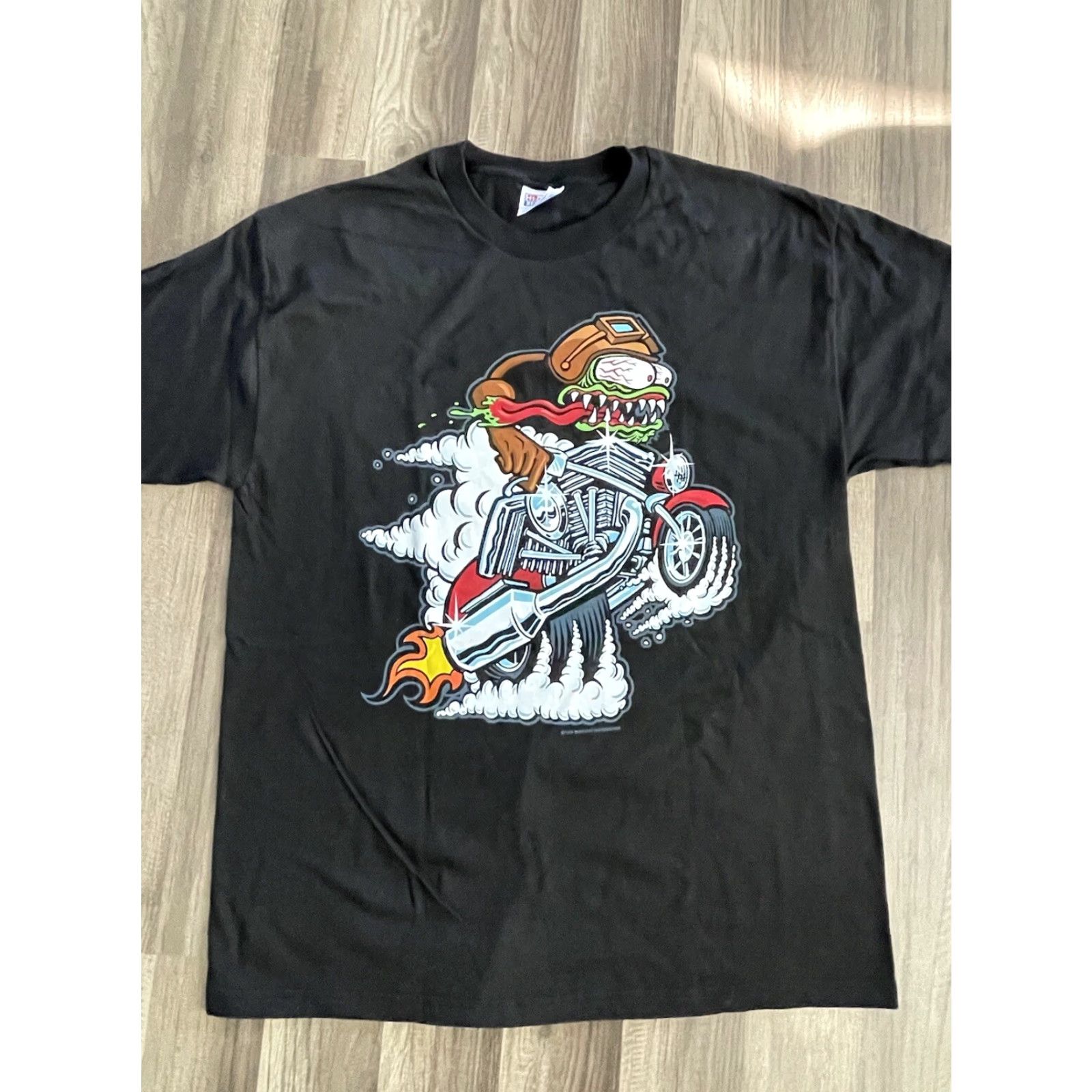 Harley Davidson VINTAGE Harley-Davidson Rat Rod T-Shirt Large Black 1999 Midnight Impressions Mens L Size US L / EU 52-54 / 3 - 2 Thumbnail