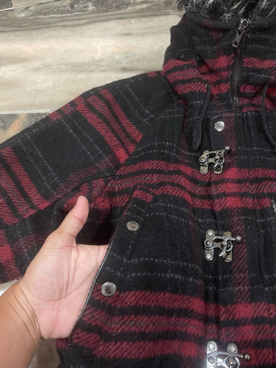 In The Attic In The Attic Fireman Jacket with Fur Hoodie Size US L / EU 52-54 / 3 - 6 Thumbnail