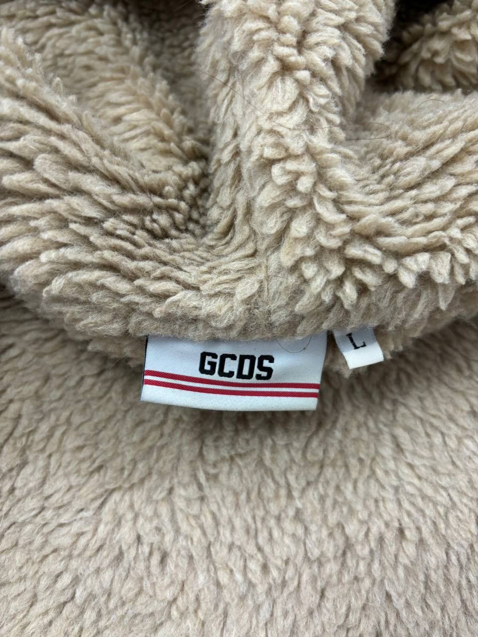 GCDS GCDS Hooded Sherpa Knit Bomber jacket Size US L / EU 52-54 / 3 - 8 Thumbnail