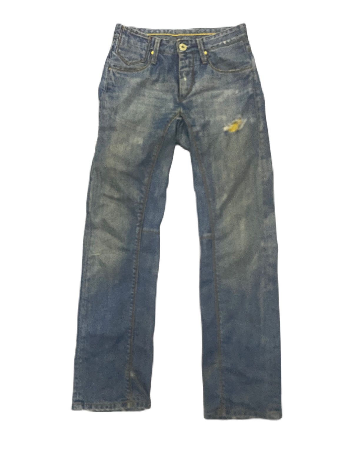 Label Under Construction ITALY BRAND 0/ZERO CONSTRUCTION DISTRESS CASUAL STYLE Size US 30 / EU 46 - 1 Thumbnail