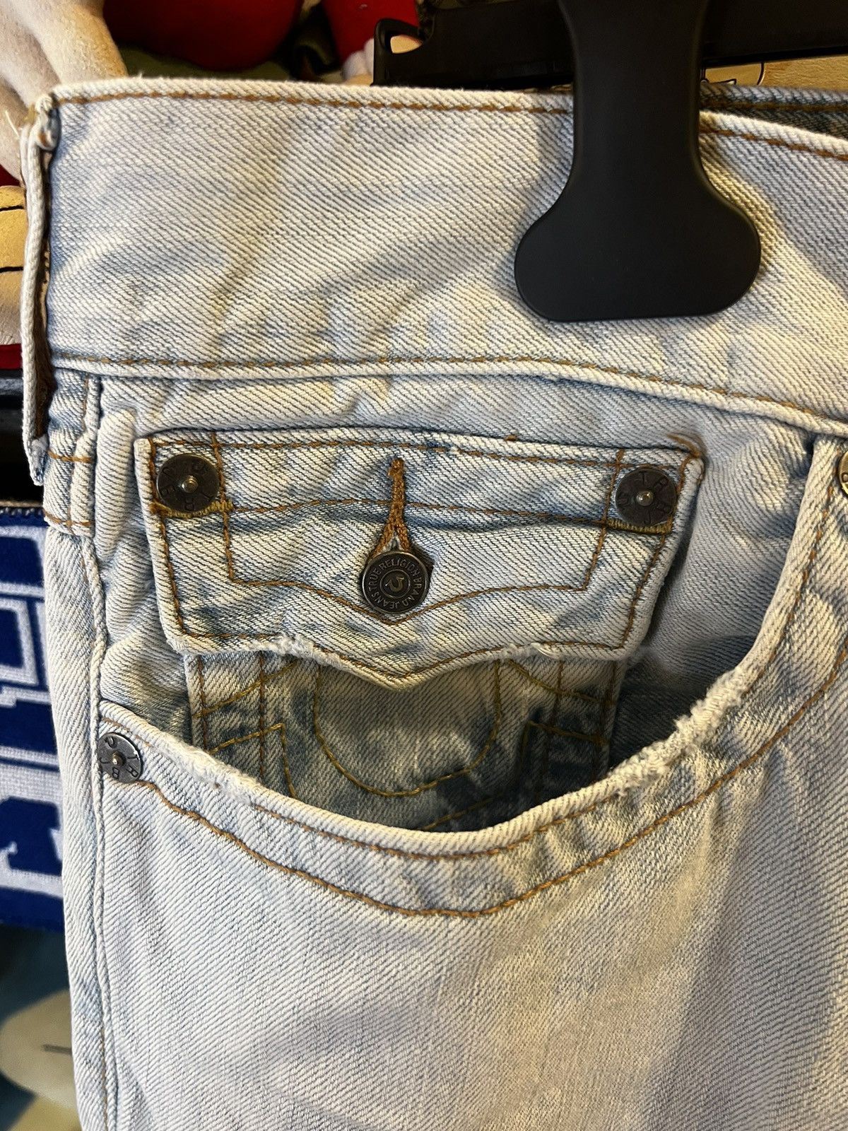 True Religion × Vintage Y2K True Religion Ricky Jorts (Jean Shorts) Size US 38 / EU 54 - 7 Thumbnail