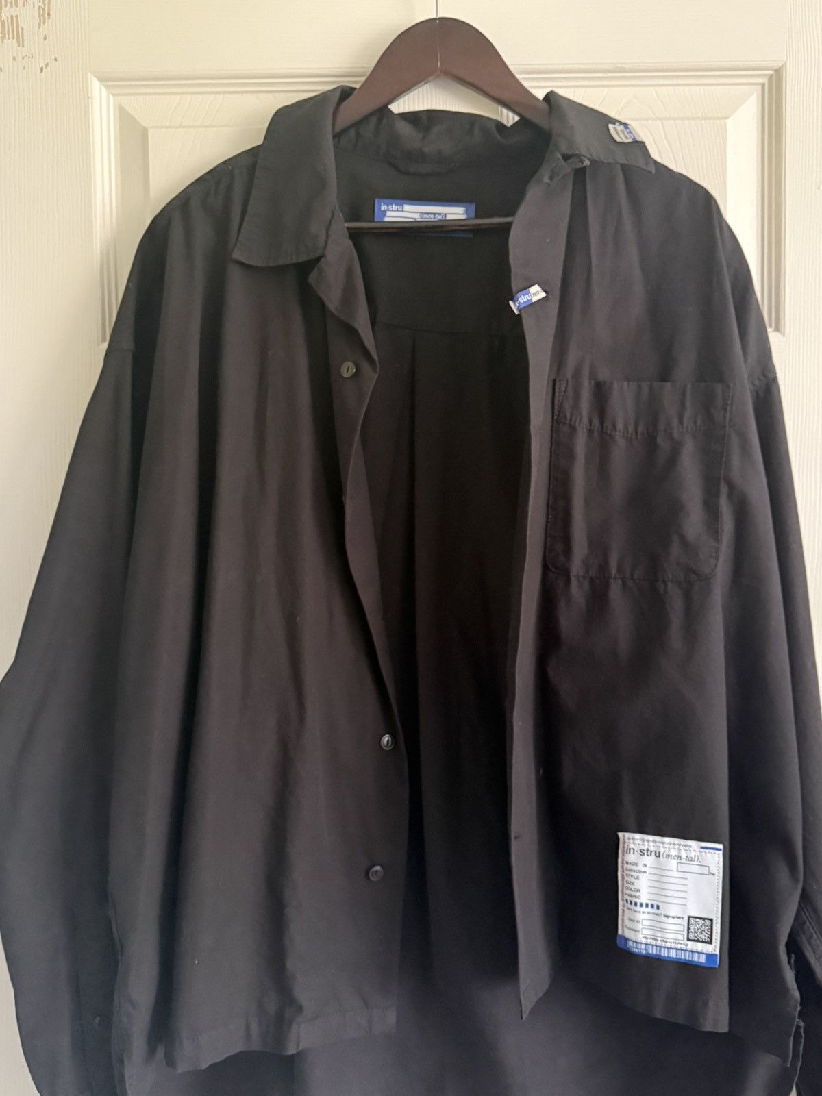 Maison MIHARA YASUHIRO Black wide back shirt Size US M / EU 48-50 / 2 - 1 Thumbnail