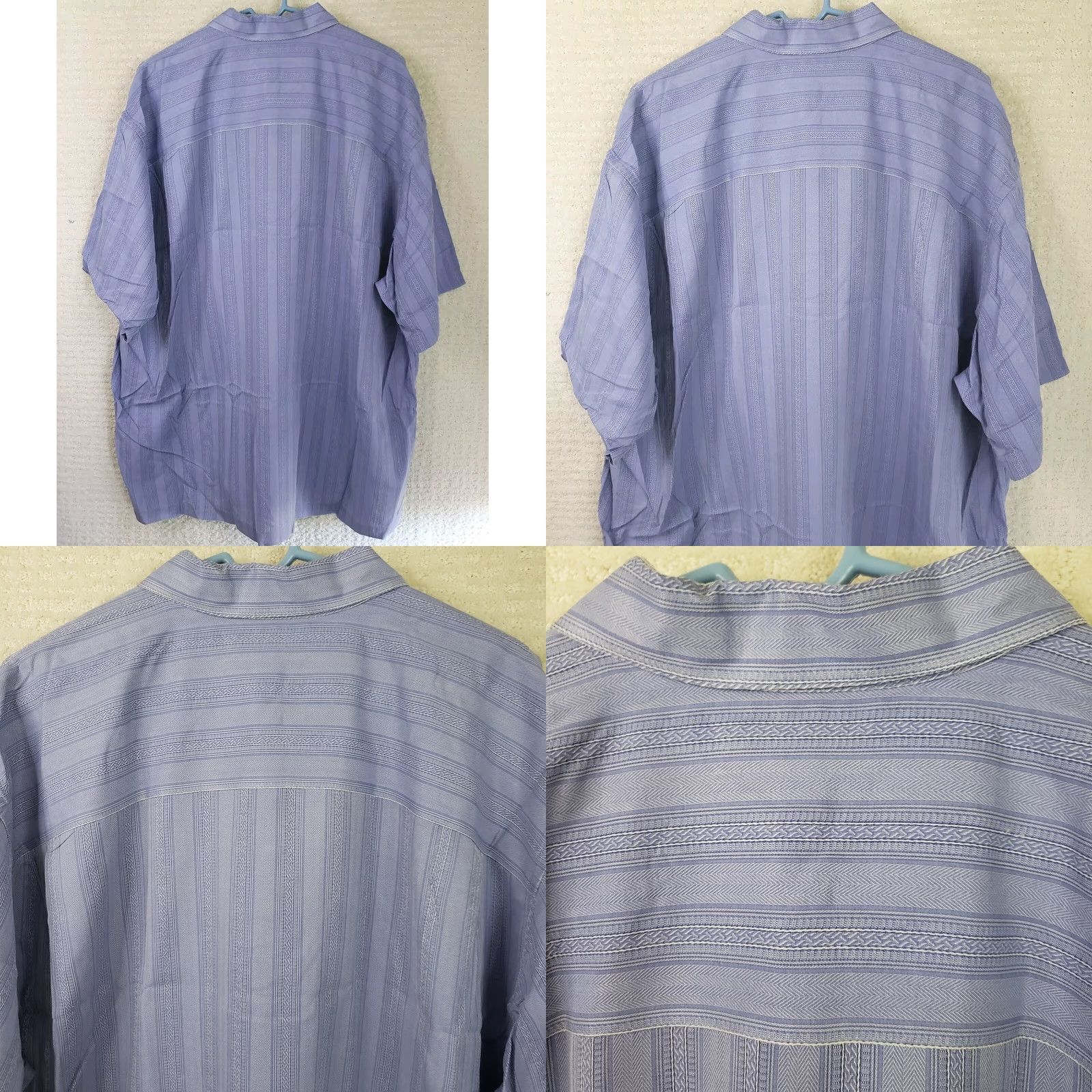 Tommy Bahama Tommy Bahama Silk Button-Down Camp Shirt Blue 2XL Men's Relaxed Regular Short Sleeve Button-Up Size US XXL / EU 58 / 5 - 8 Thumbnail