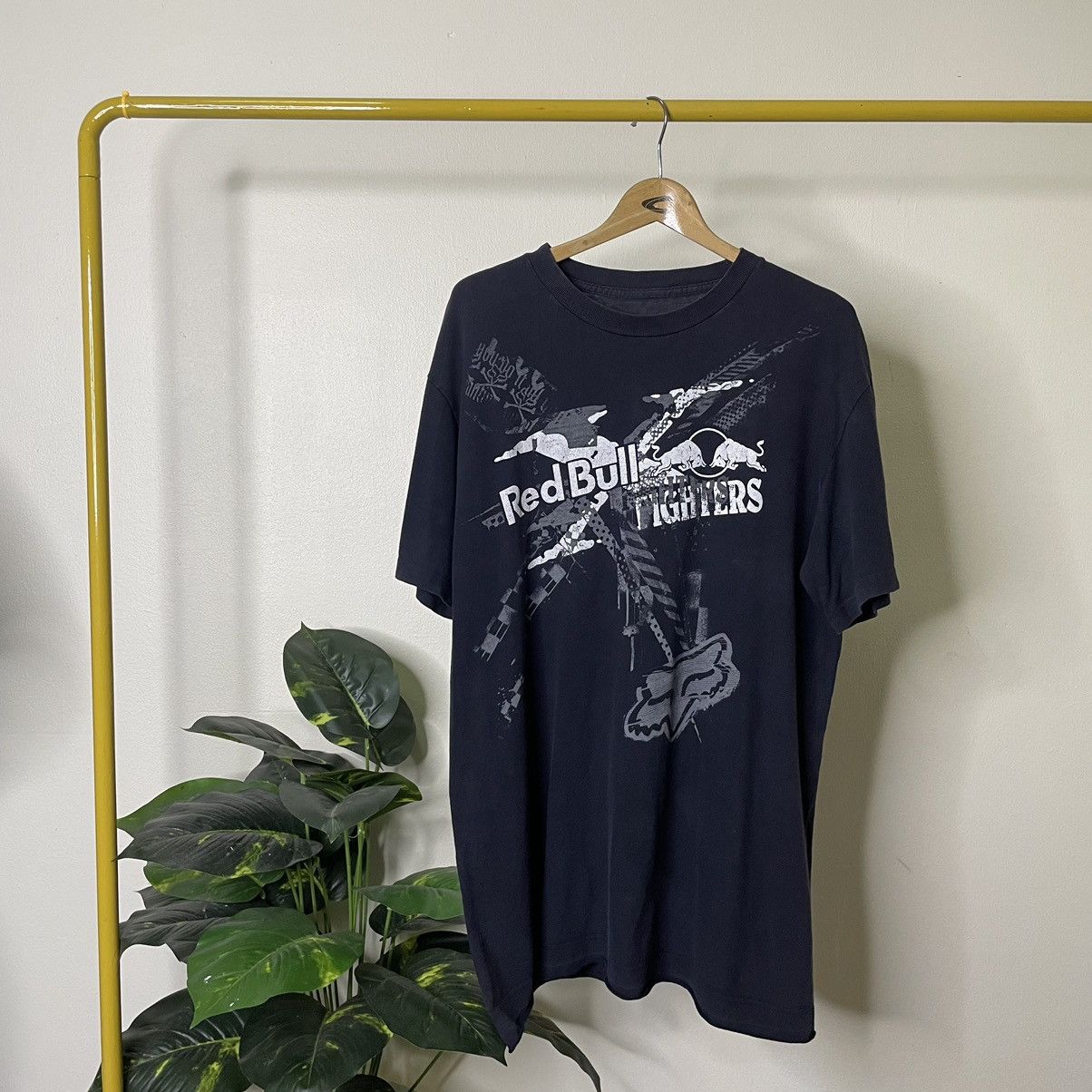 Fox Racing × Red Bull × Vintage Y2K Redbull x Foxracing Motorcross Freestyle Promo T Shirt Size US L / EU 52-54 / 3 - 1 Thumbnail