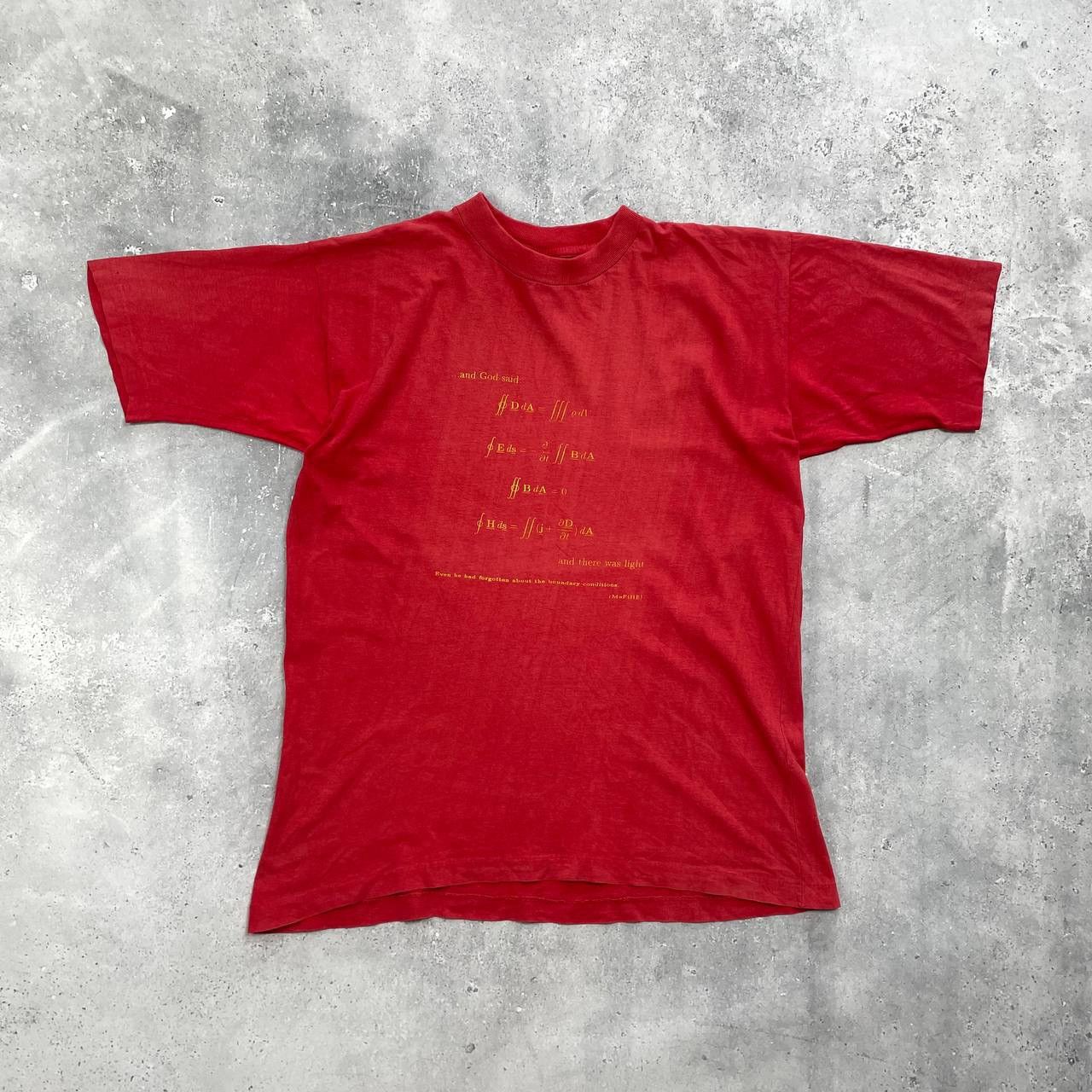 Band Tees × Vintage Vintage 90s Mathematics And God Said And There Light T Shirt Size US M / EU 48-50 / 2 - 1 Thumbnail