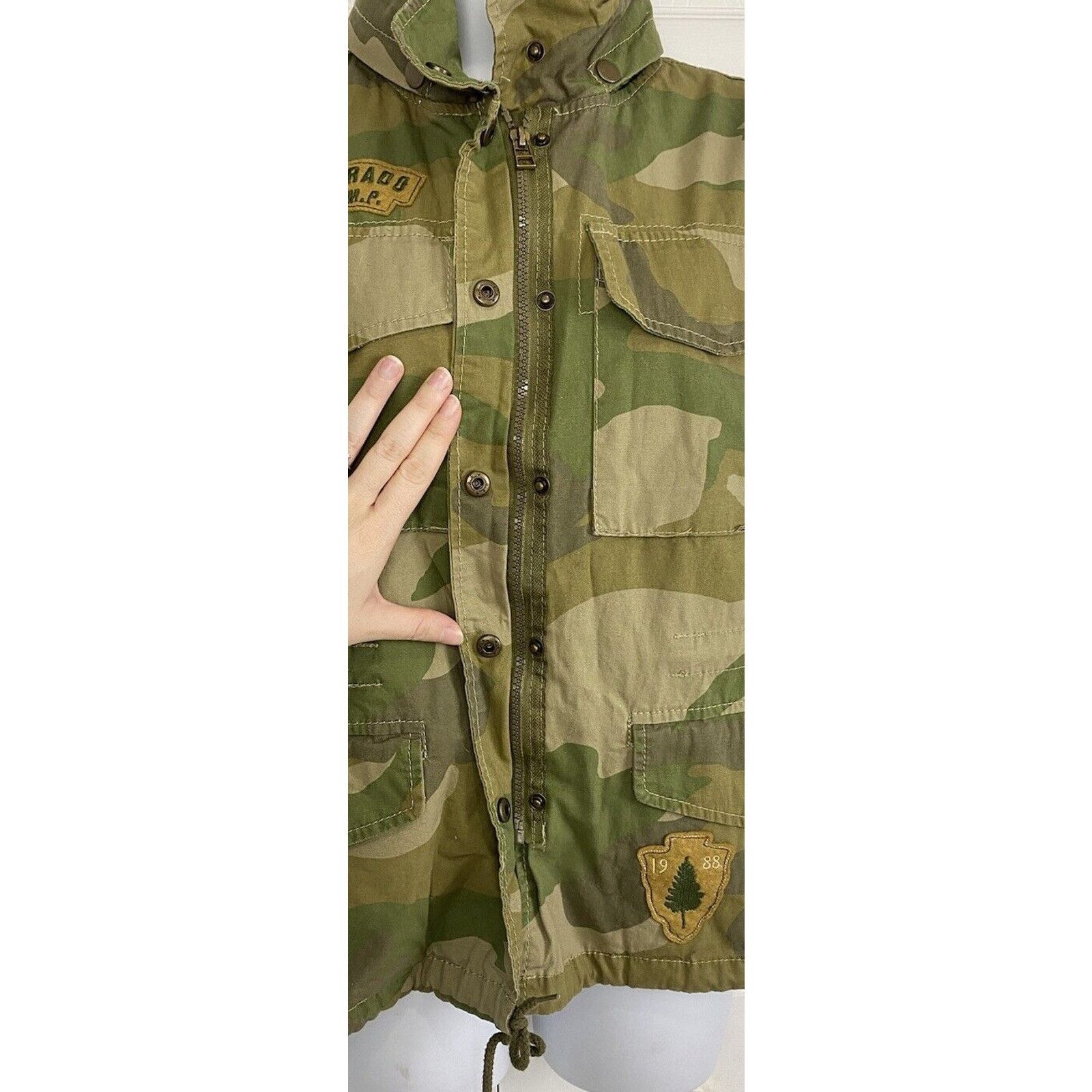 Other NWT Soho Babe Camo Vest XL Colorado Camp Packable Hood Btton Size XL / US 12-14 / IT 48-50 - 5 Thumbnail