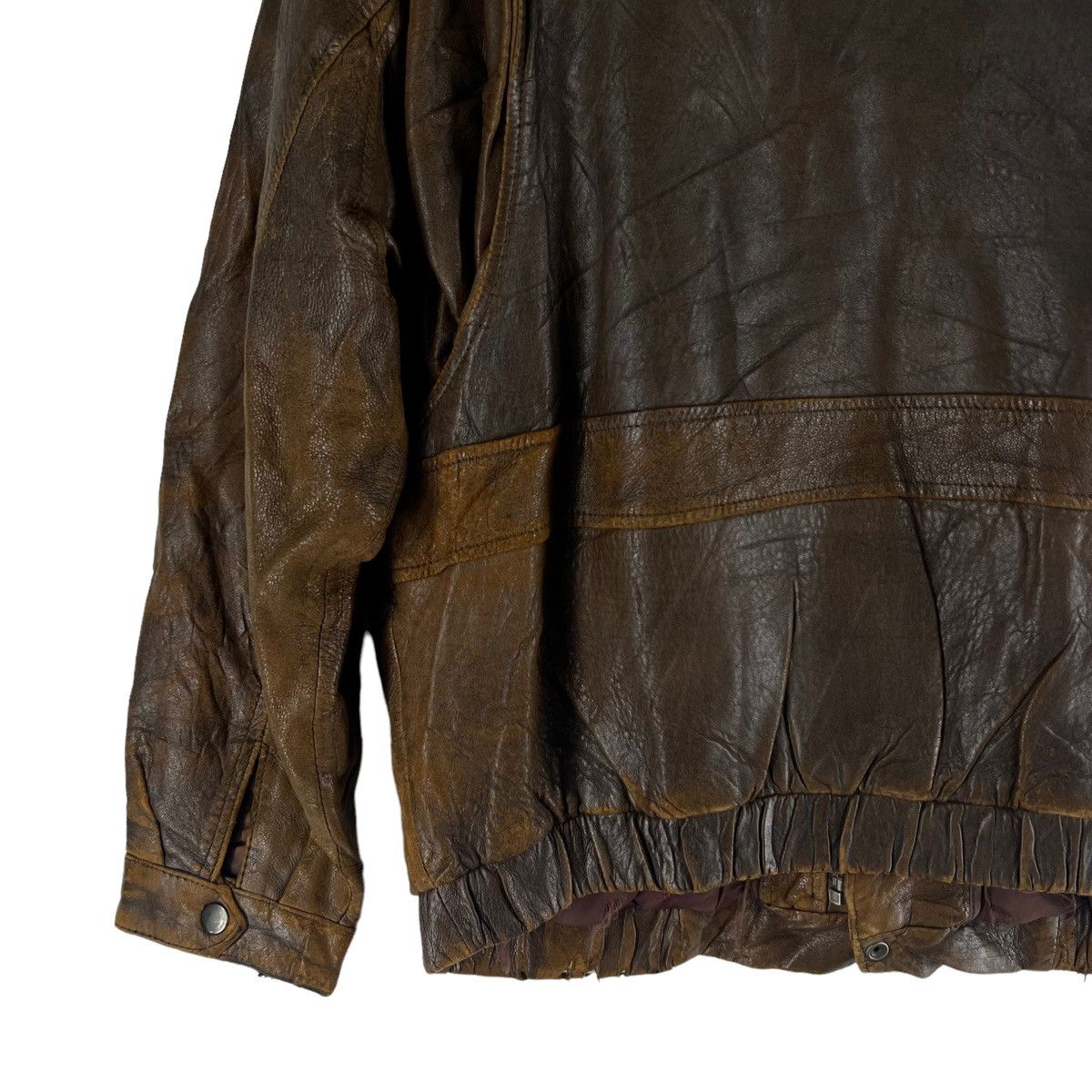 Vintage 🔥VTG GENUINE LEATHER JACKET FLIGHT RIOT RIOT BONDAGE Size US M / EU 48-50 / 2 - 11 Thumbnail