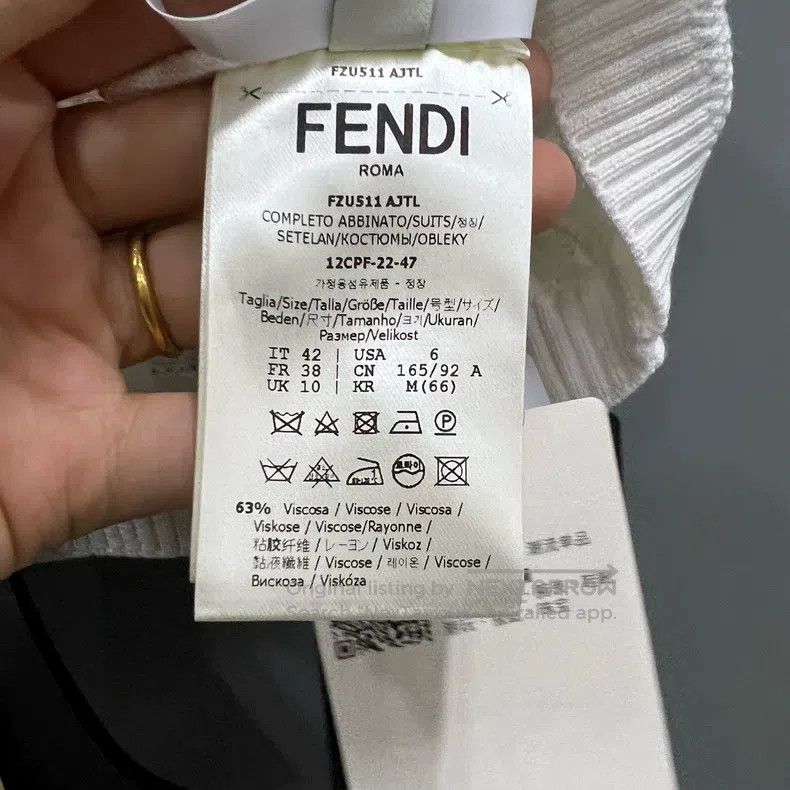Fendi Fendi White Cutout FF Vest Size S / US 4 / IT 40 - 4 Thumbnail