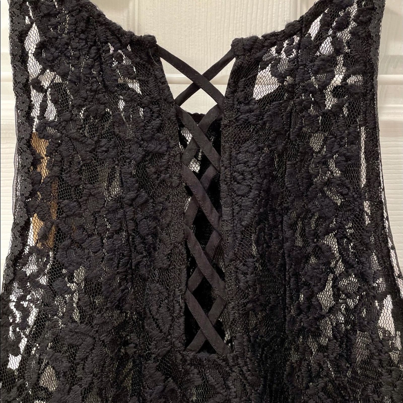American Eagle Outfitters AEO Sheer Lace Tank XS Size XS / US 0-2 / IT 36-38 - 3 Thumbnail