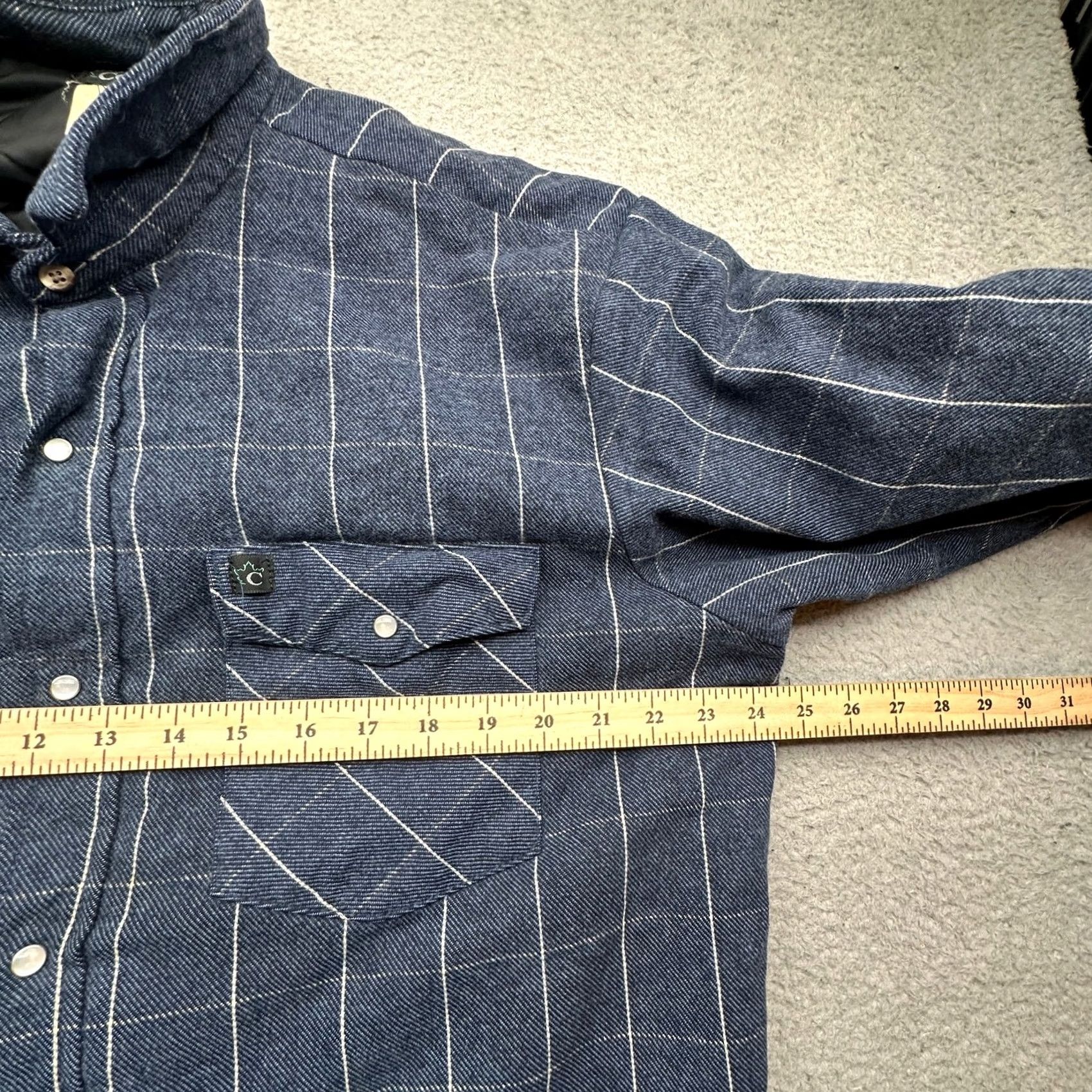 Vintage VINTAGE Codet Flannel Pearl Snap Plaid Quilt Lined Long Sleeve Shirt Men XL Navy Blue Size US XL / EU 56 / 4 - 4 Thumbnail