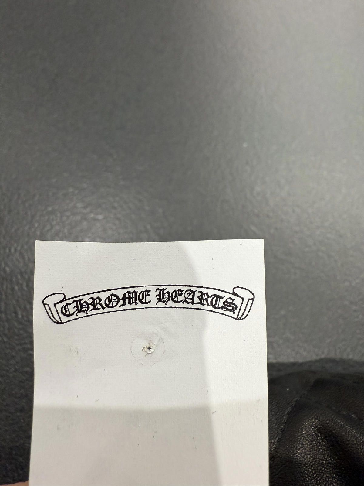 Chrome Hearts Chrome Hearts Spider Web Silver Cross Leather Hat in Black Size ONE SIZE - 7 Thumbnail