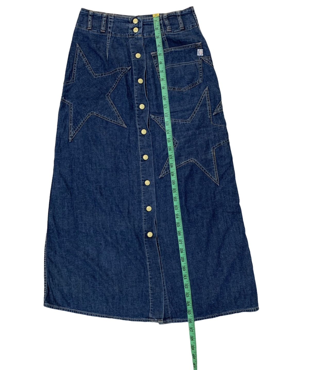 Hysteric Glamour Button-Up Denim Maxi Skirt Size 27" / US 4 / IT 40 - 5 Thumbnail