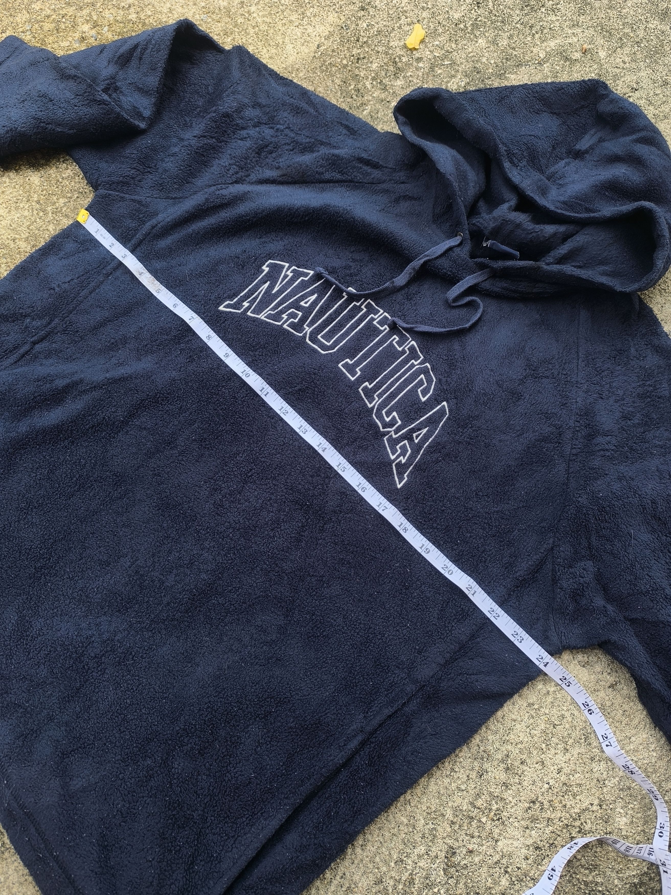 Nautica × Vintage Vintage Nautica hoodie fleece spell out Size US L / EU 52-54 / 3 - 5 Thumbnail