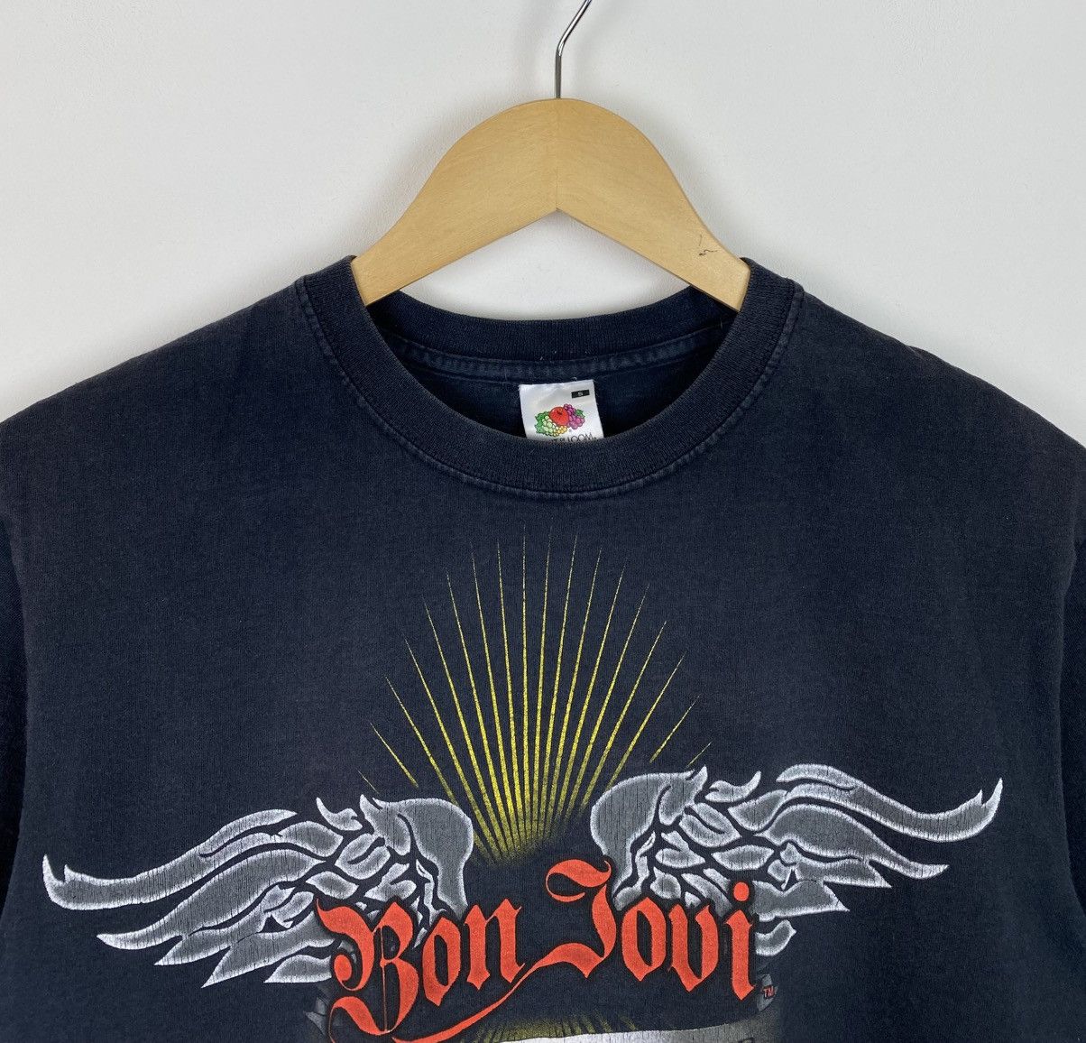 Band Tees Bon Jovi The Lost Highway Tour 2008 T-Shirt Fade Black Top Size US S / EU 44-46 / 1 - 6 Thumbnail