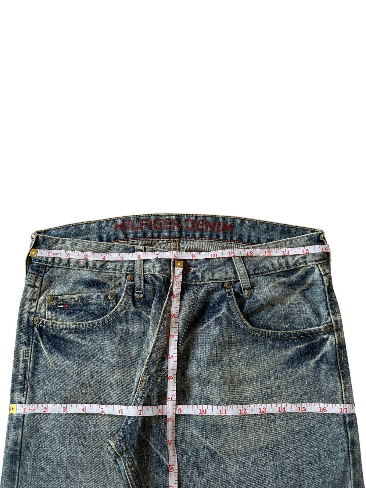 Tommy Hilfiger Vintage Hilfiger Chalk Wash Low Waist Baggy Jeans Size US 32 / EU 48 - 6 Thumbnail