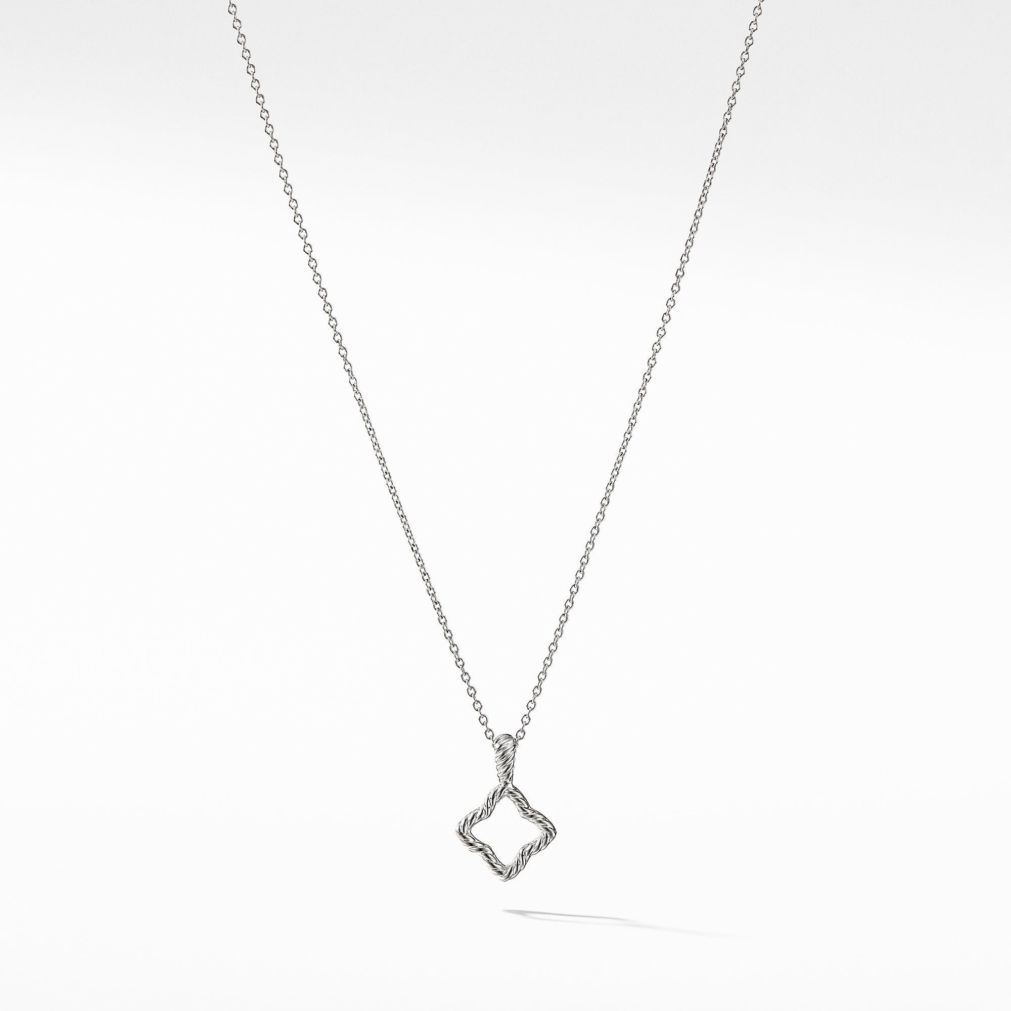 David Yurman o1w1db10325 Necklace in 18K White Gold with Pave Diamonds Size ONE SIZE - 2 Thumbnail