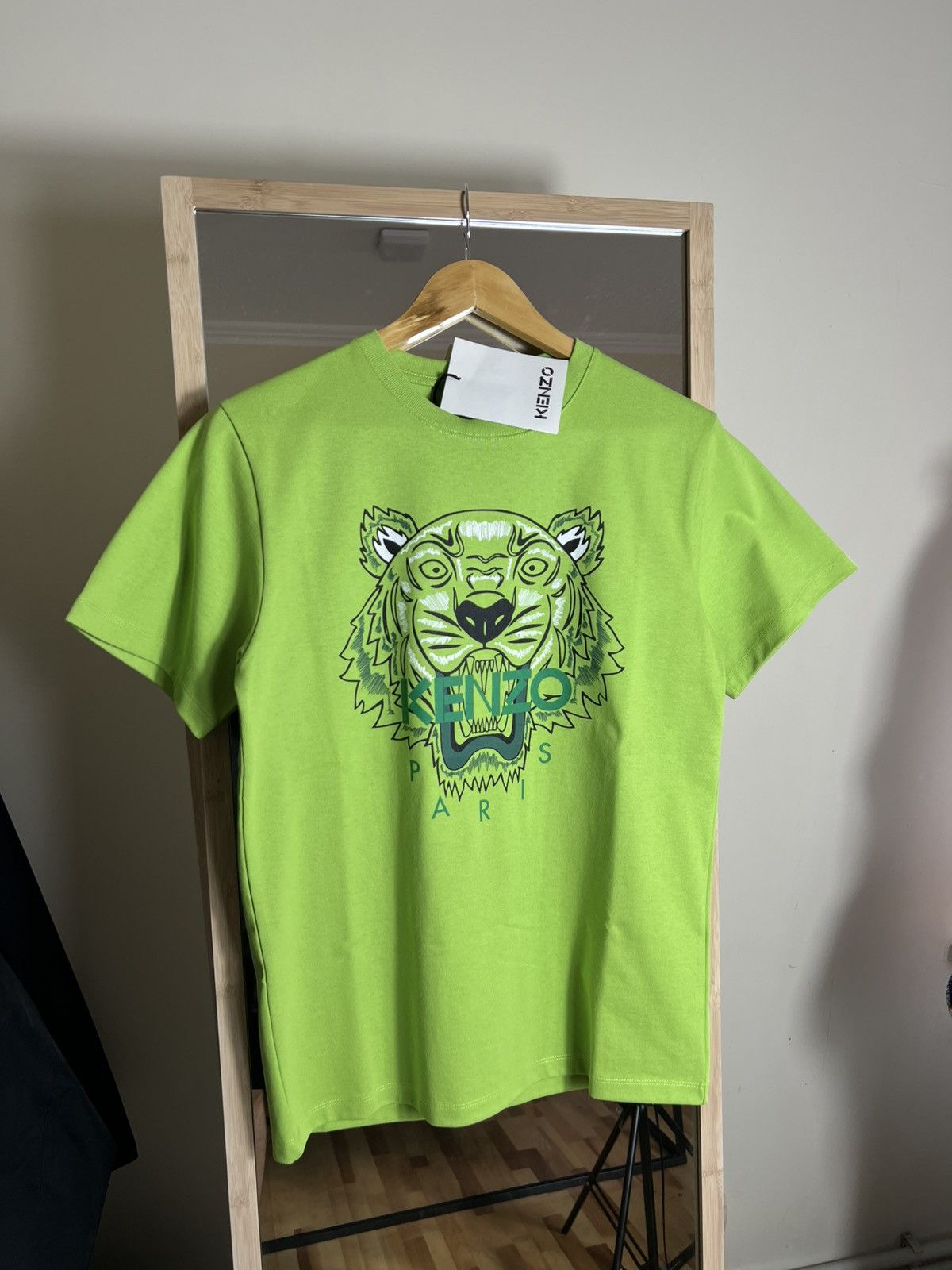 Kenzo Kenzo M T-Shirt Tee Big logo tiger Green Men’s Y2K Size US M / EU 48-50 / 2 - 2 Thumbnail