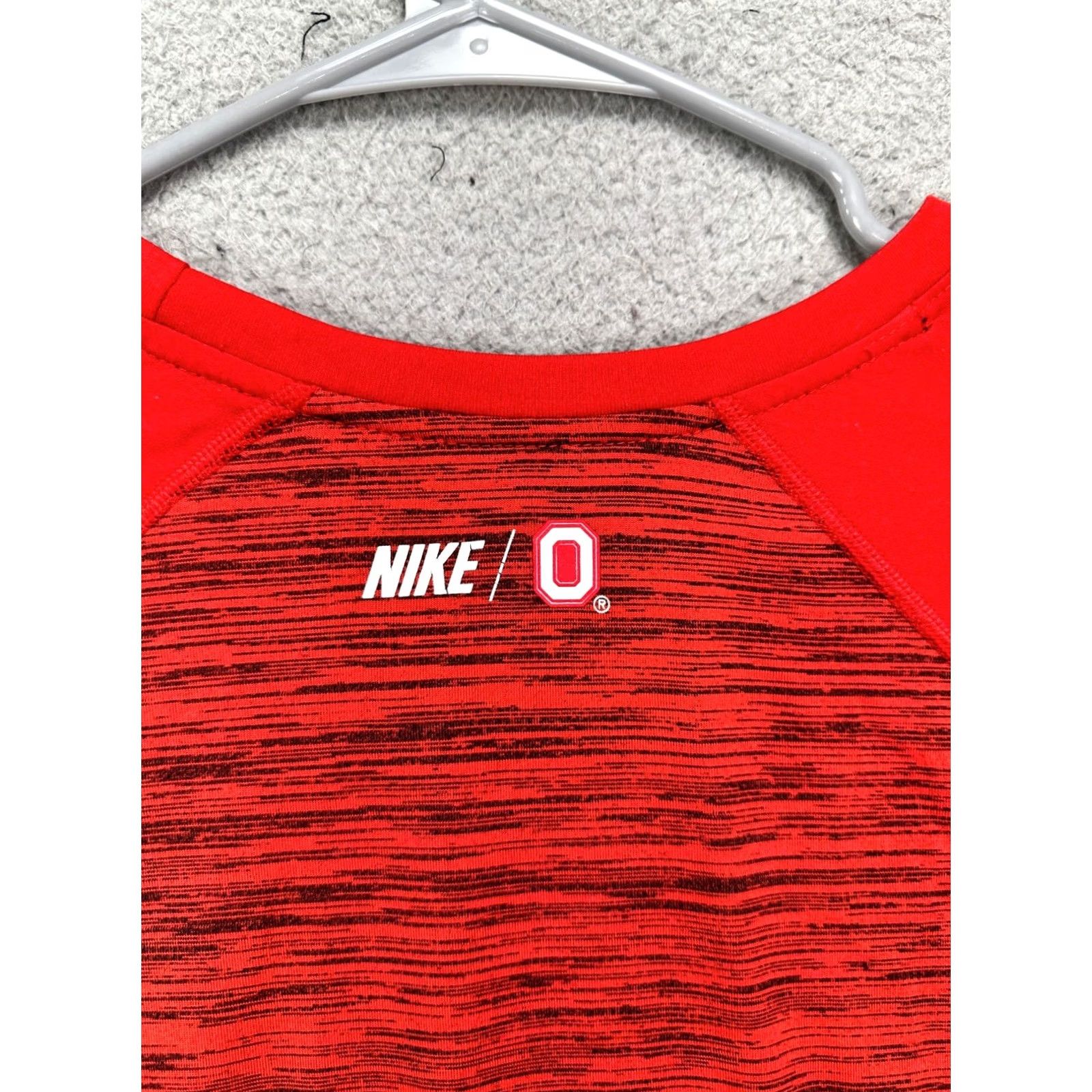 Nike Nike Ohio State Buckeyes Shirt Mens Large Dri-Fit Red T-Shirt Quarter Sleeve Tee Nike Dri-FIT Mens Large Red Ohio State Buckeyes Shirt Size US L / EU 52-54 / 3 - 6 Thumbnail