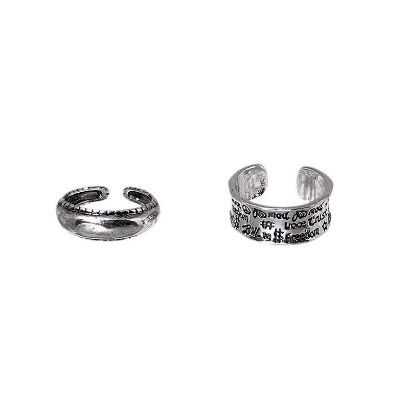 Jewelry Vintage Jewelry Rings Open Size Chrome Ring (Size 7-13) Size ONE SIZE - 5 Thumbnail