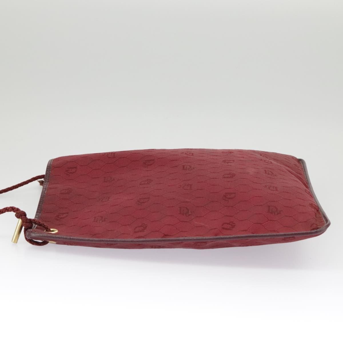 Dior DIOR Honeycomb Canvas Shoulder Bag Red Gold Size ONE SIZE - 3 Thumbnail