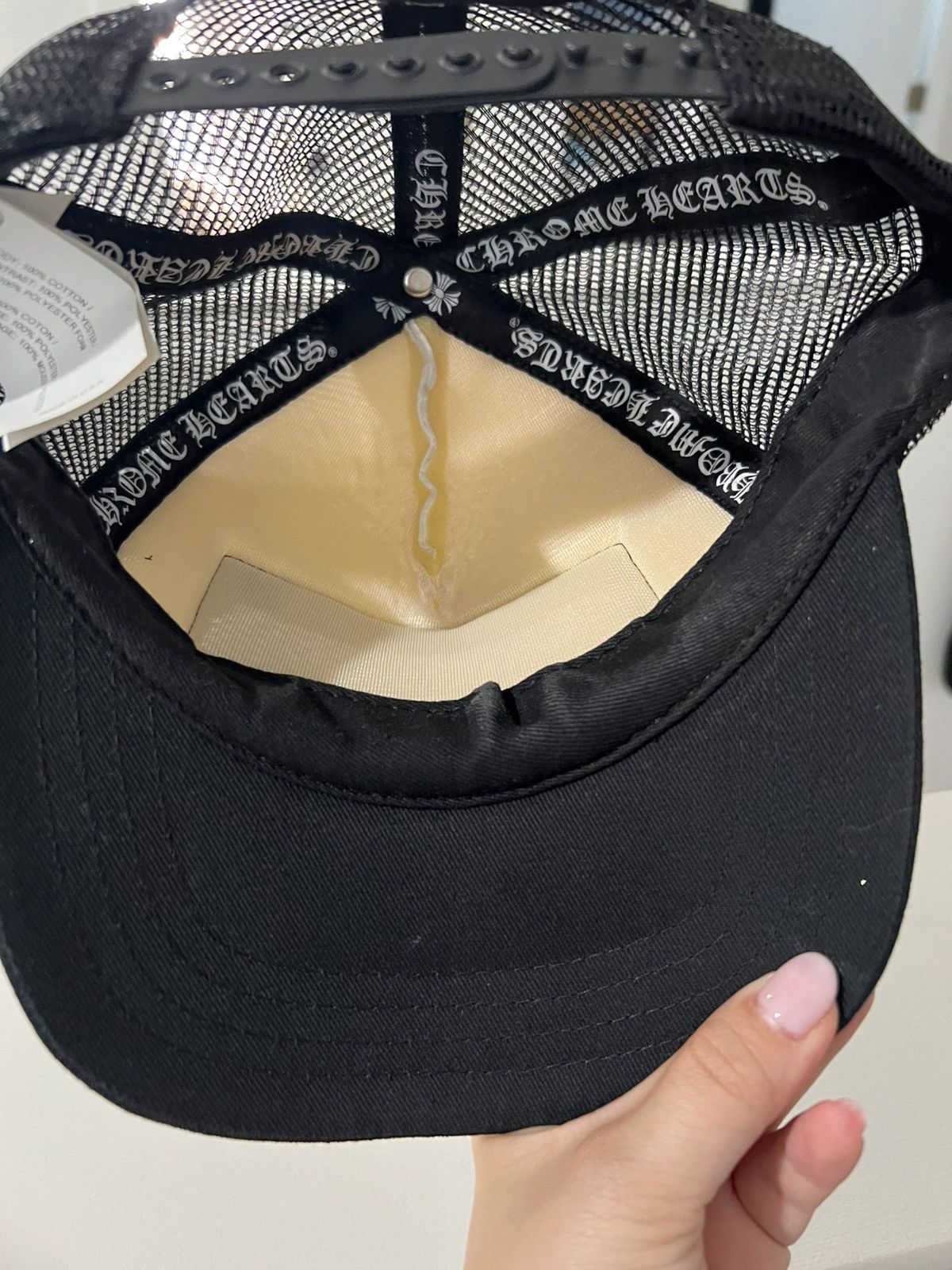 Chrome Hearts Chrome Hearts “Fuck” Trucker - White Size ONE SIZE - 8 Thumbnail