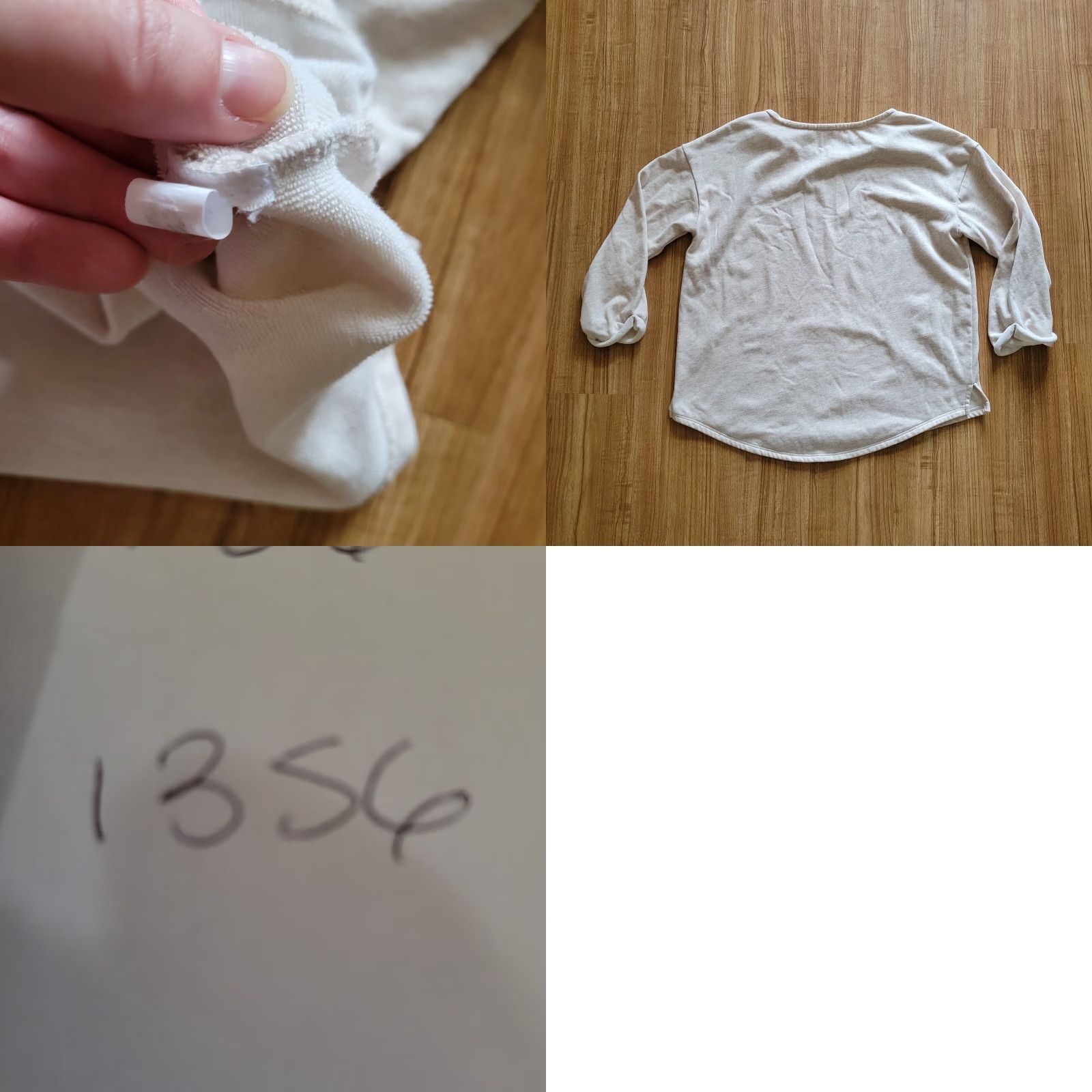 Old Navy Old Navy Shirt Womens Large Beige Jersey 3/4 Sleeves Round Neck Casual Top Mens Women Girls? Size L / US 10 / IT 46 - 8 Thumbnail