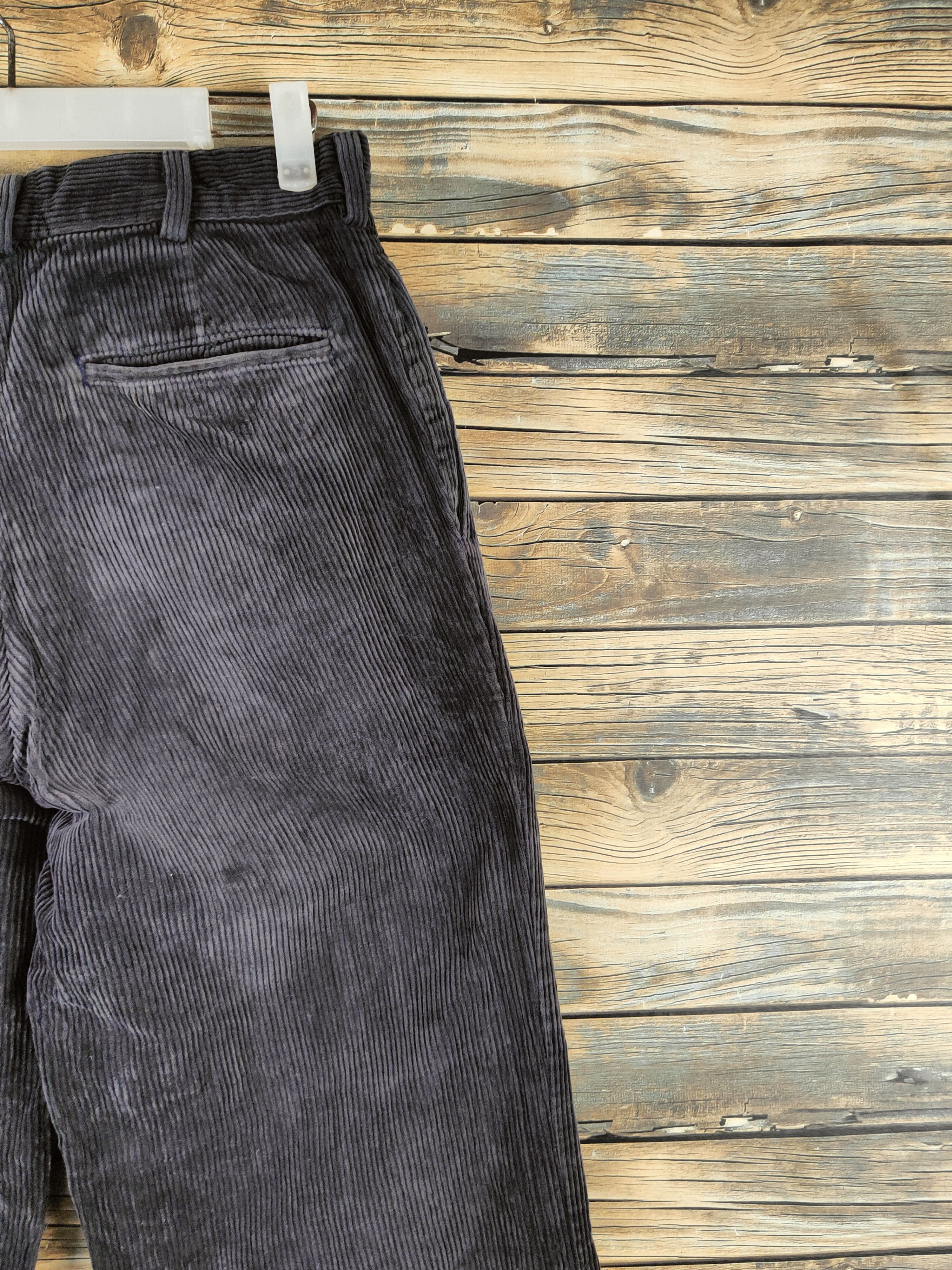 Japanese Brand DL Japanese Brand Dark Gray Corduroy Pants #46-368 Size US 27 - 10 Thumbnail
