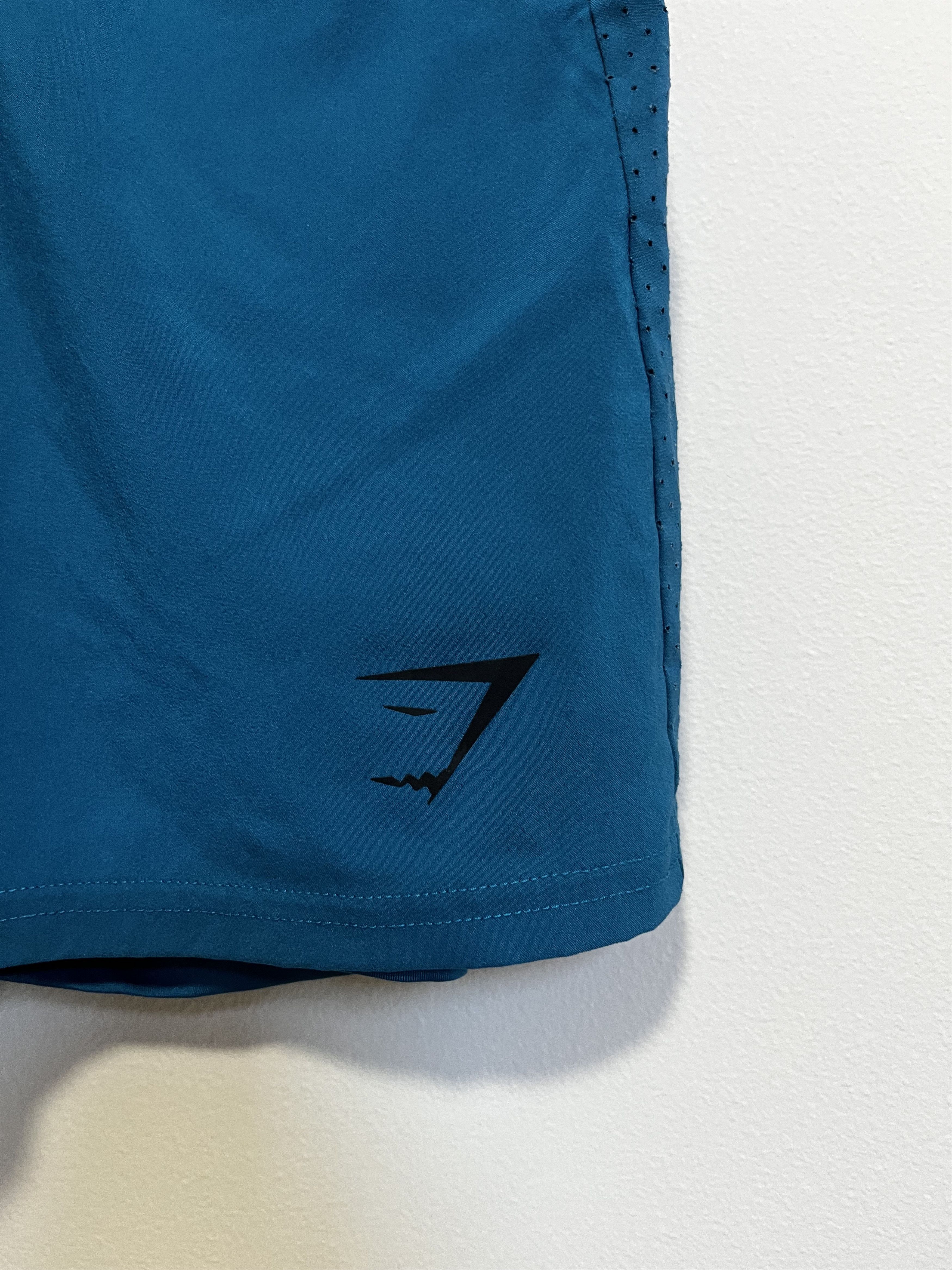 Gymshark Gymshark Training Shorts Blue/Orange (Size M) Size US 32 / EU 48 - 2 Thumbnail