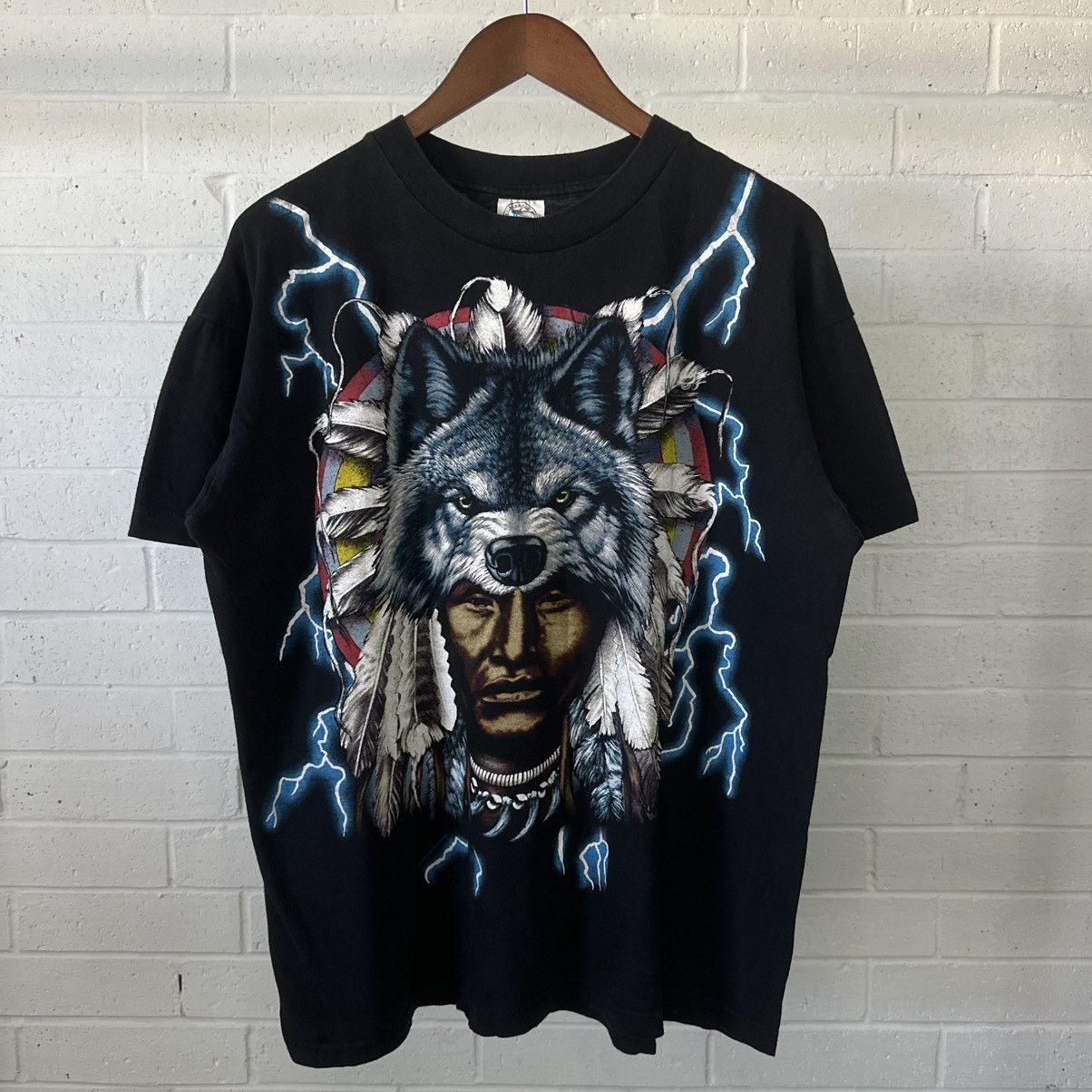 Vintage American Thunder Graphic T-Shirt Size US L / EU 52-54 / 3 - 2 Thumbnail