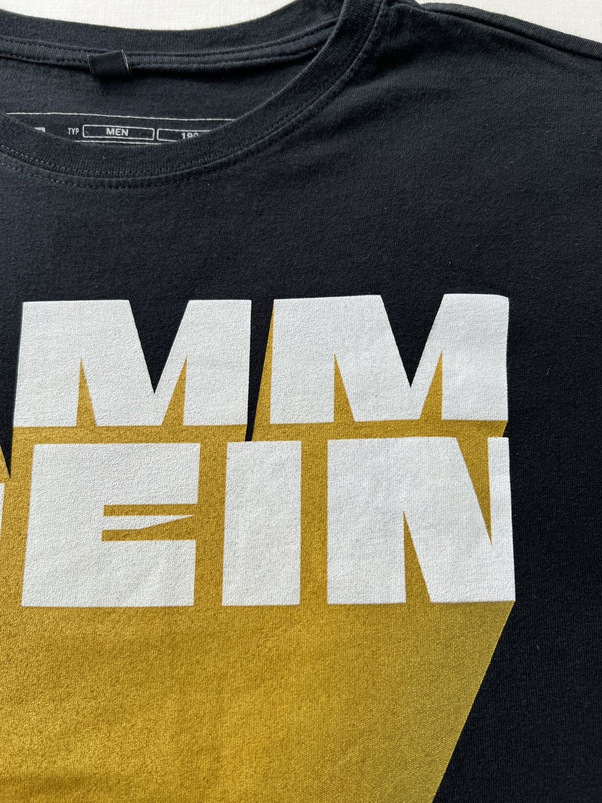 Band Tees Vintage 2019 Rammstein Tour Metal Band Black T-shirt Size US M / EU 48-50 / 2 - 5 Thumbnail