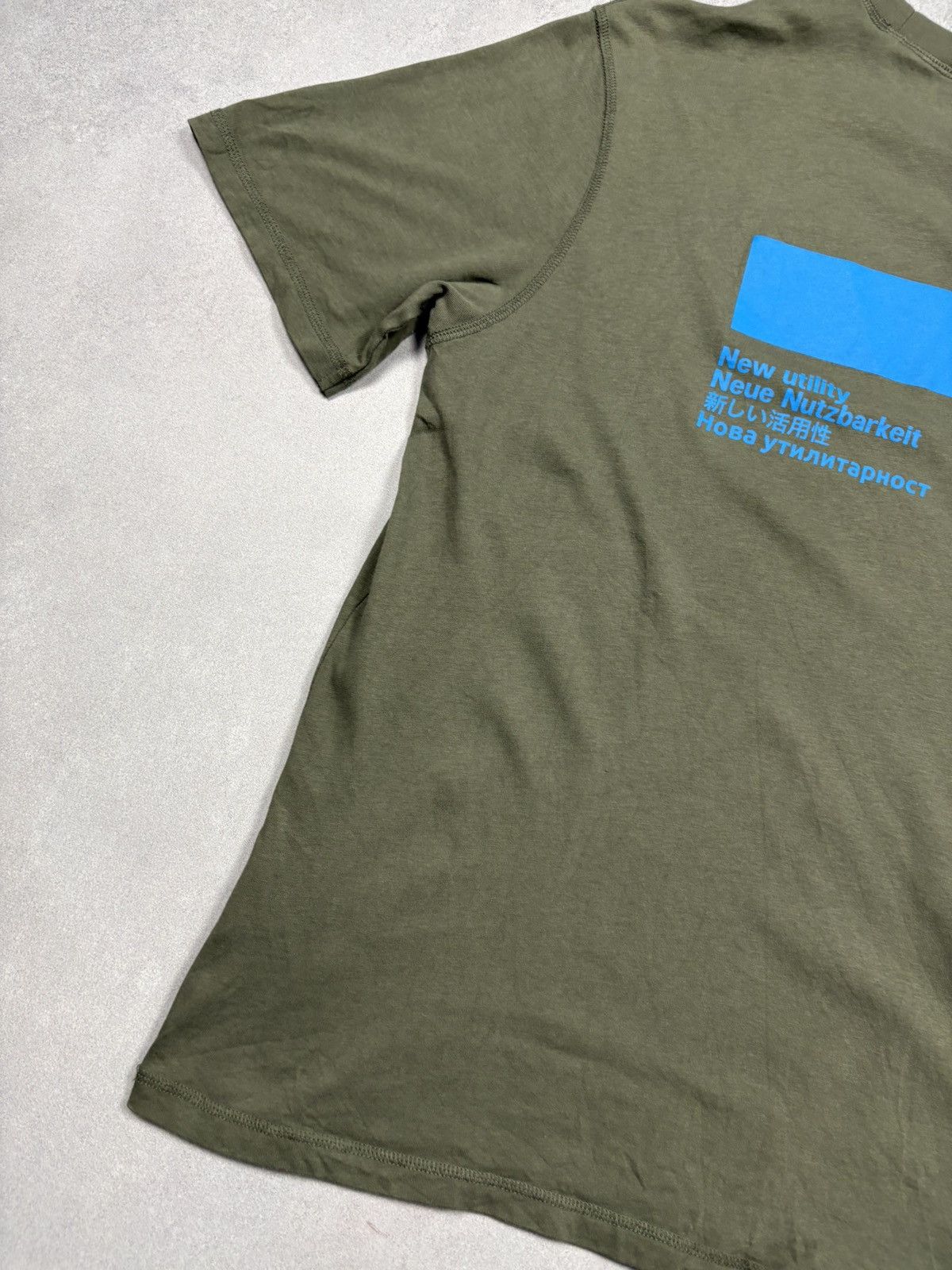 AFFXWRKS Affixworks New Utility Blue Block Graphic T-Shirt Olive M Size US M / EU 48-50 / 2 - 4 Thumbnail