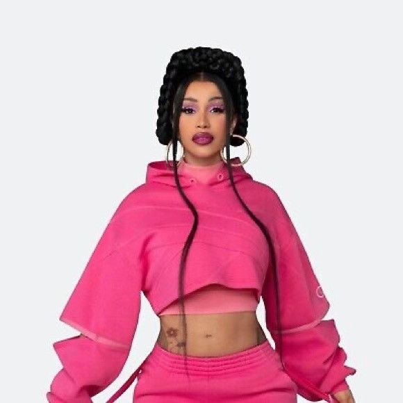 Reebok NWT REEBOK X CARDI B FUSHIA PINK SWEATSHIRT SZ 2XL XXL Size XXL / US 16-18 / IT 52-54 - 1 Thumbnail